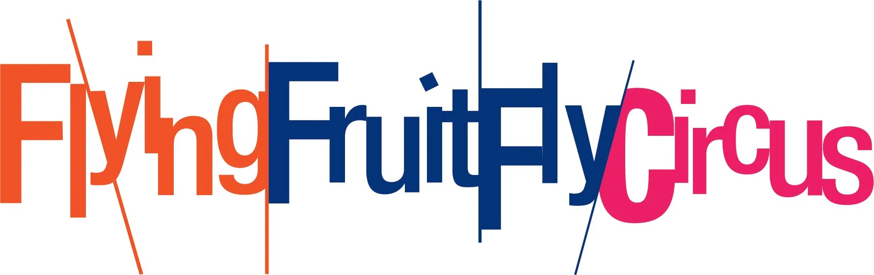 flying fruit fly circus logo