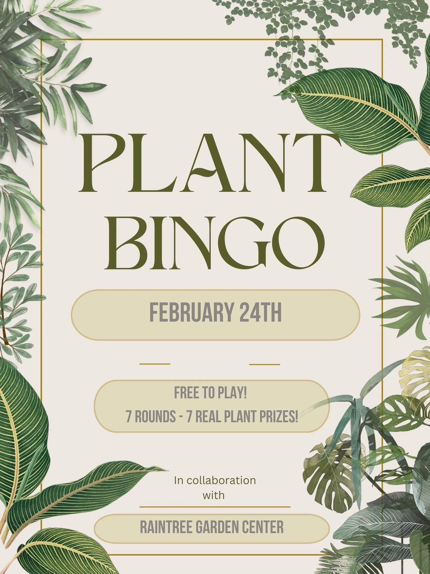 Green & Beige Modern Elegant Illustrated Plants End of Year Sale Poster.jpg