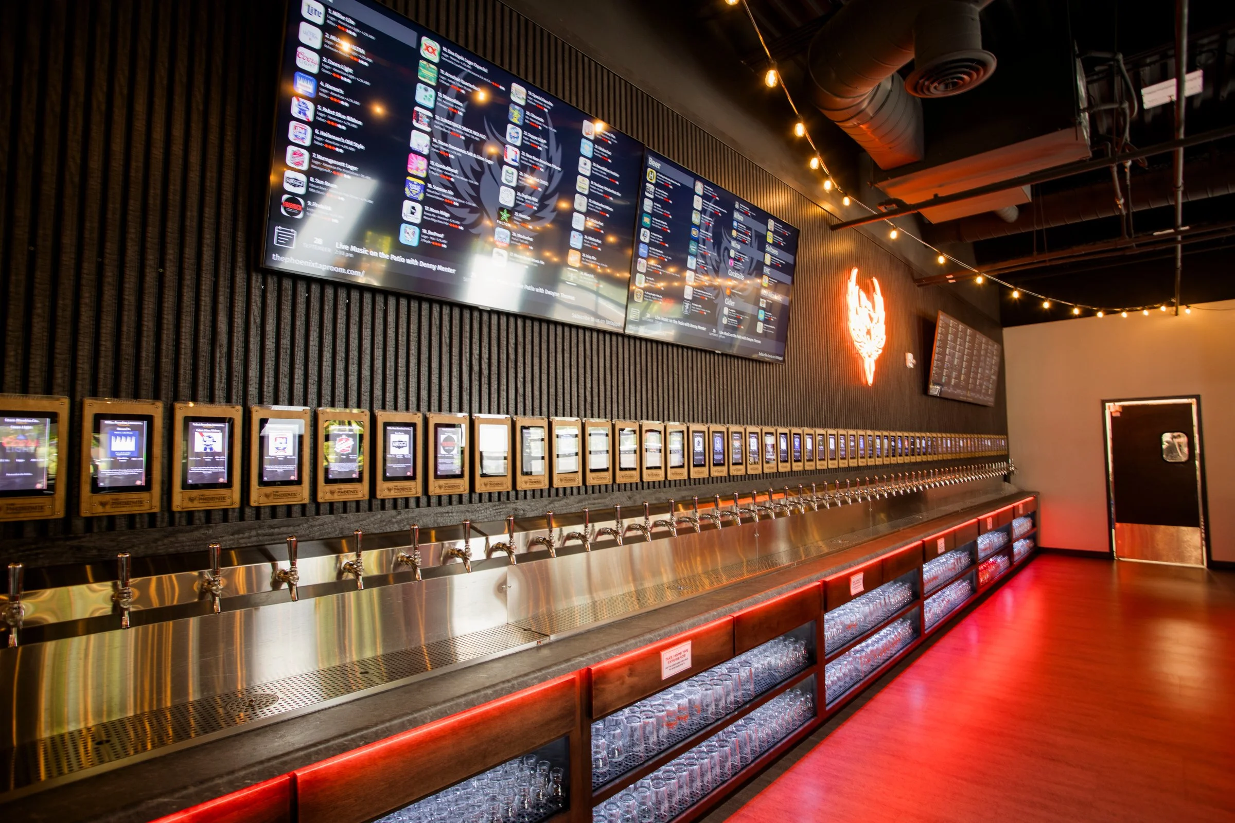 The Phoenix Taproom & Kitchen Tap Wall