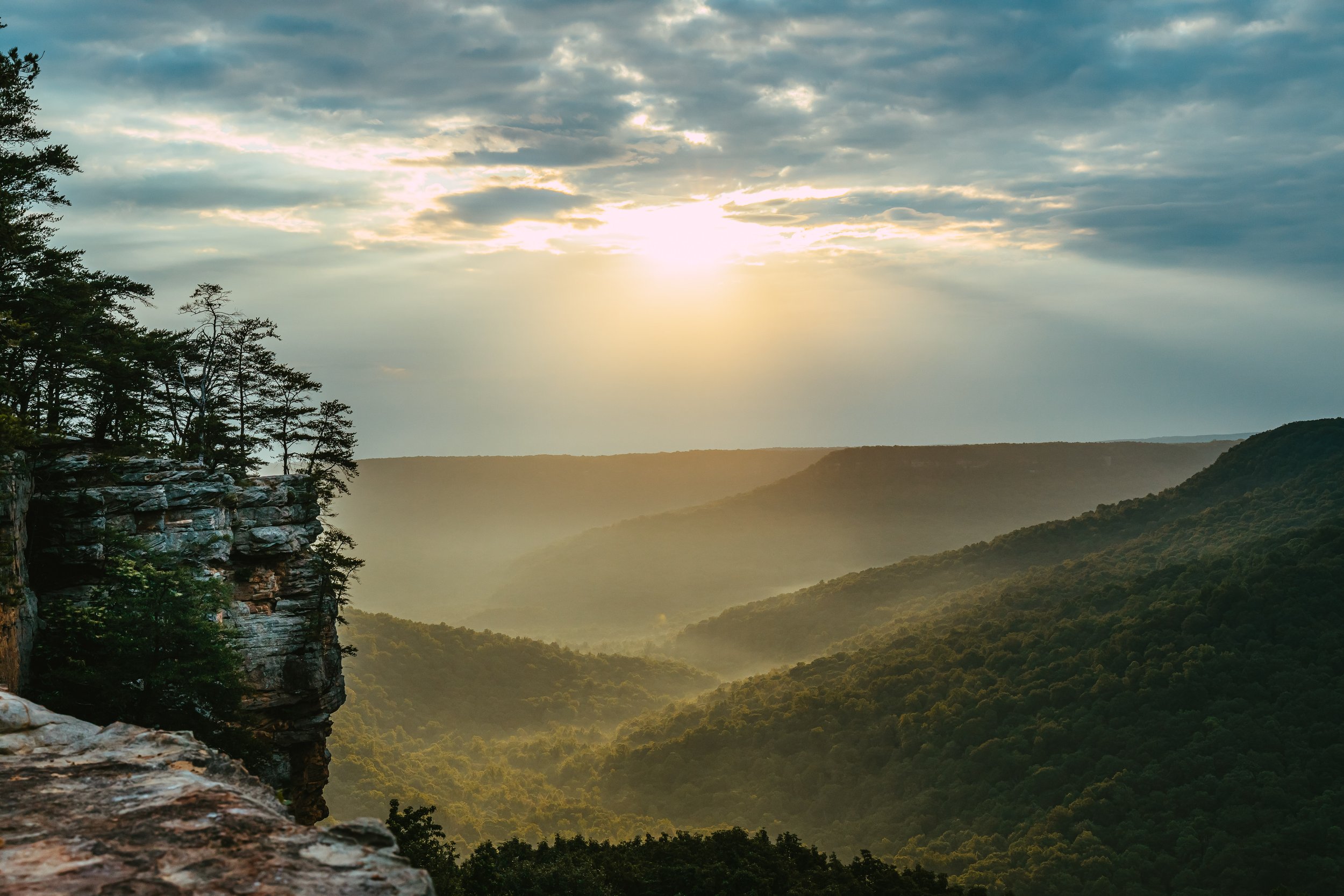 Stone Door overlook in the spring.