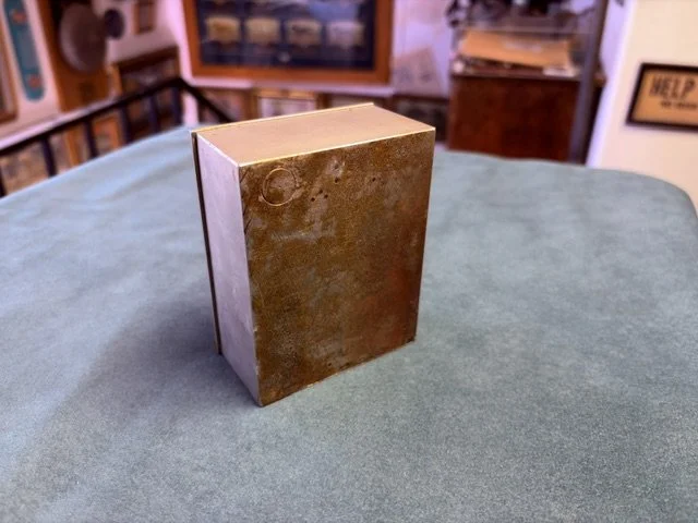 A vintage, rare and highly collectible faro dealers box exposing the hidden switch at the base. For more on cheating at cards, see the book "Thieving bastards" by gambling expert Andrew Wimhurst.