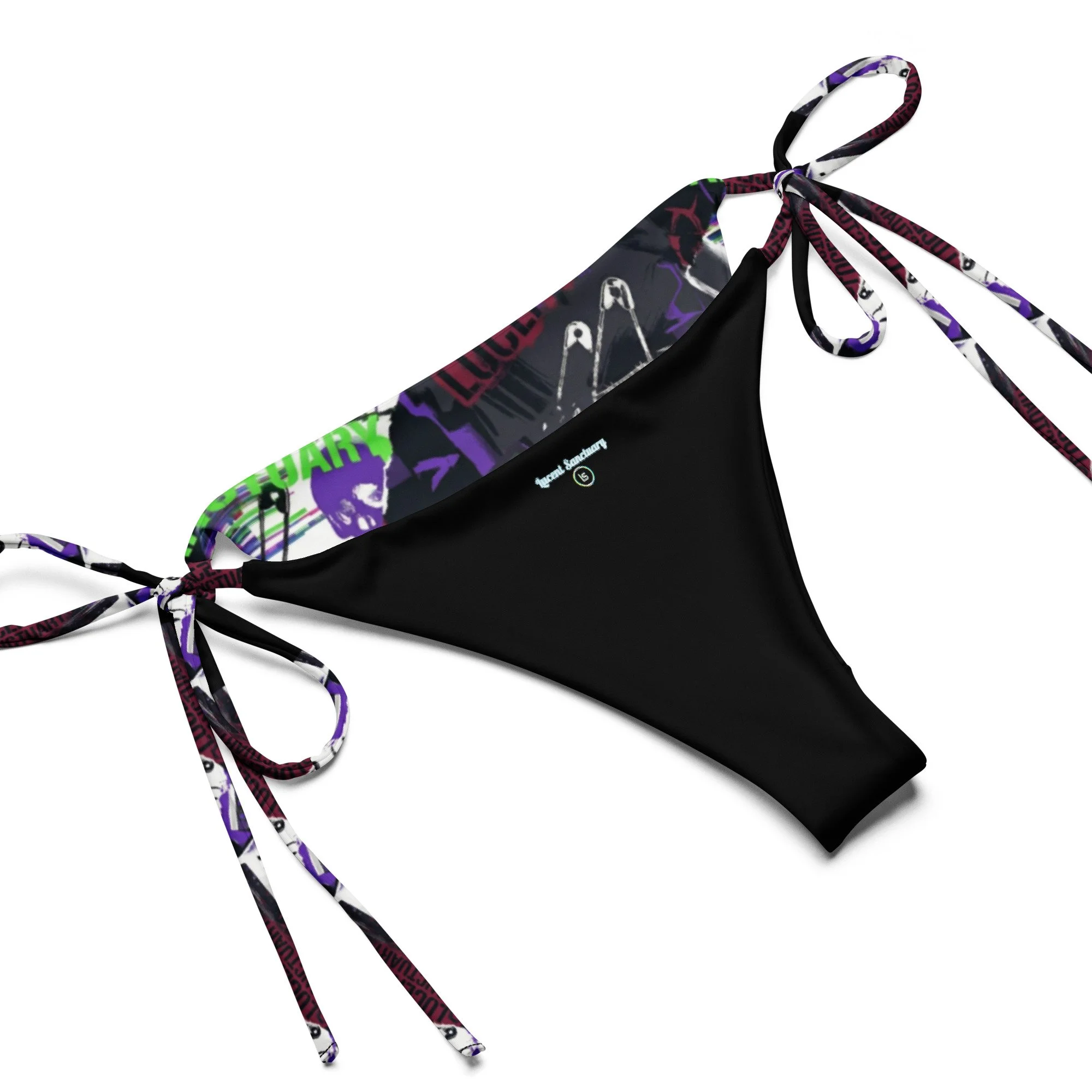 Lucent Sanctuary Riot Girl Print String Bikini Set | Two-Piece Swimsuit