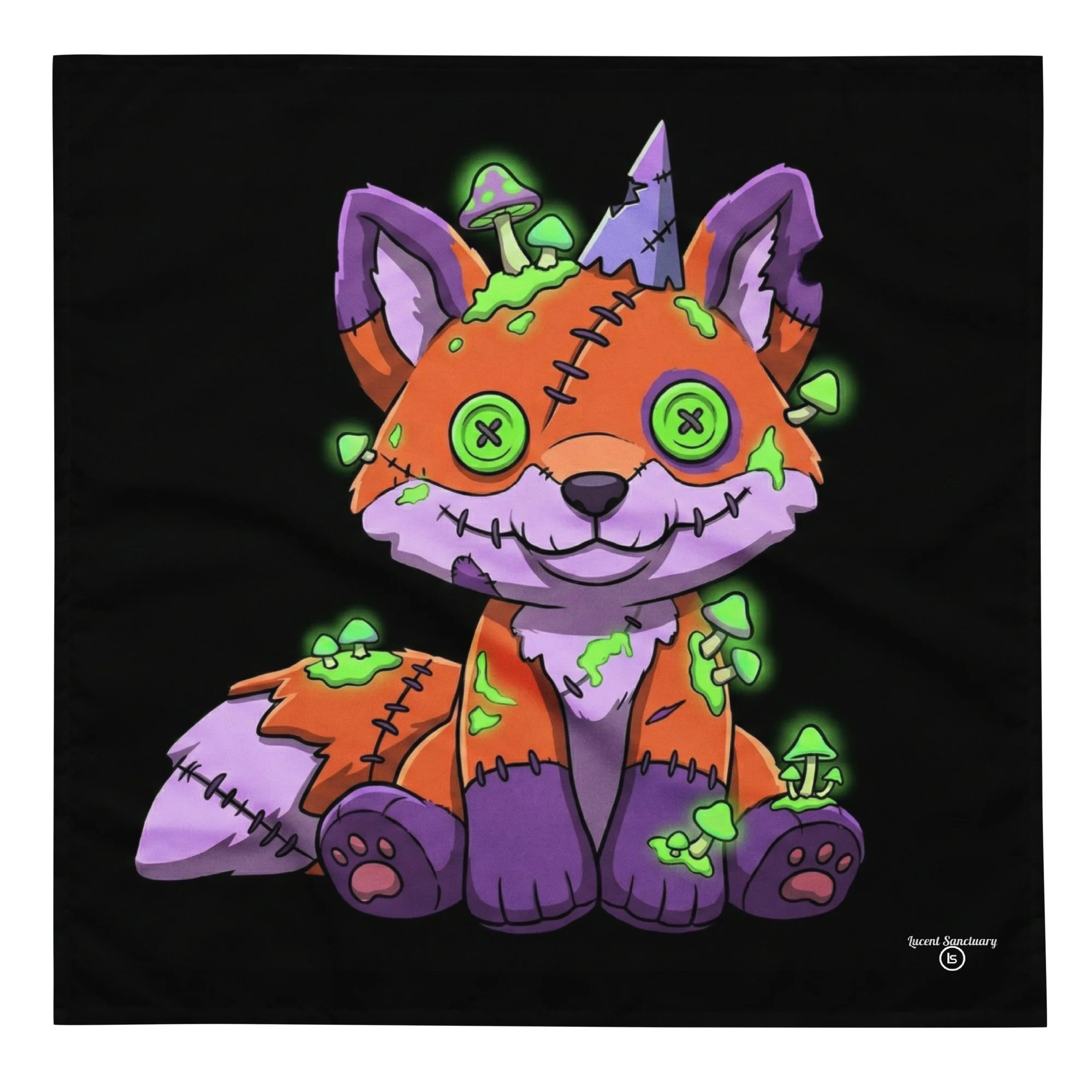 Lucent Sanctuary All-Over Pattern Bandana | Graphic Printed Head Accessory