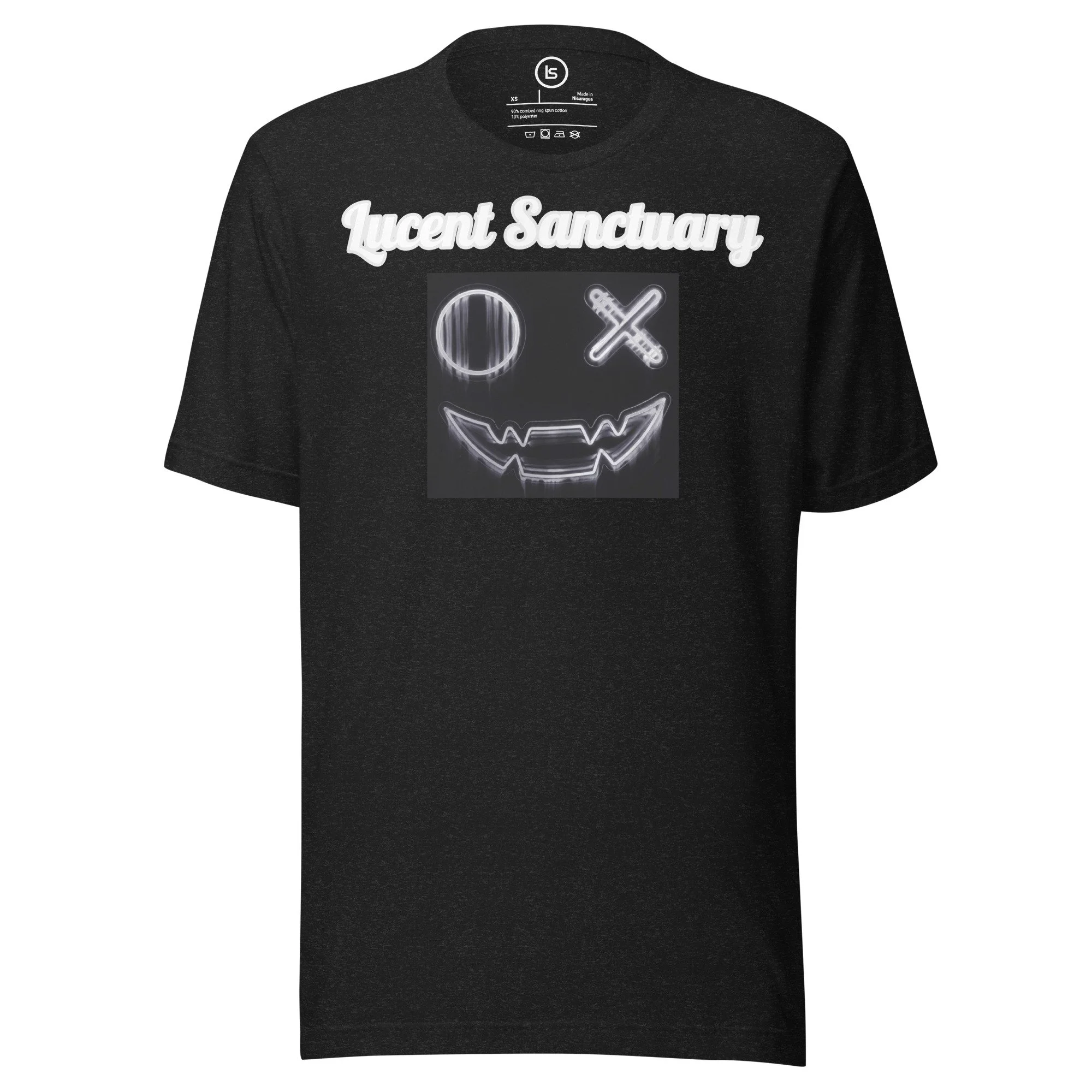 Lucent Sanctuary X's & O's Softstyle Alt Aesthetic T-Shirt | Graphic Portrait Tee