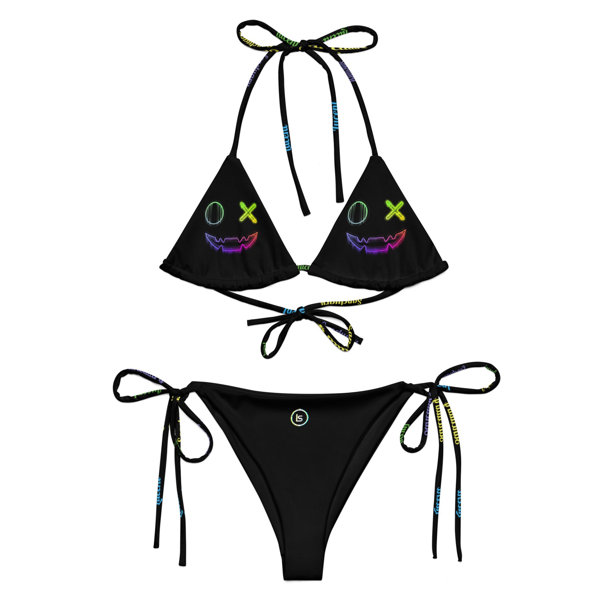 Lucent Sanctuary X's & O's Print String Bikini Set | Two-Piece Swimsuit