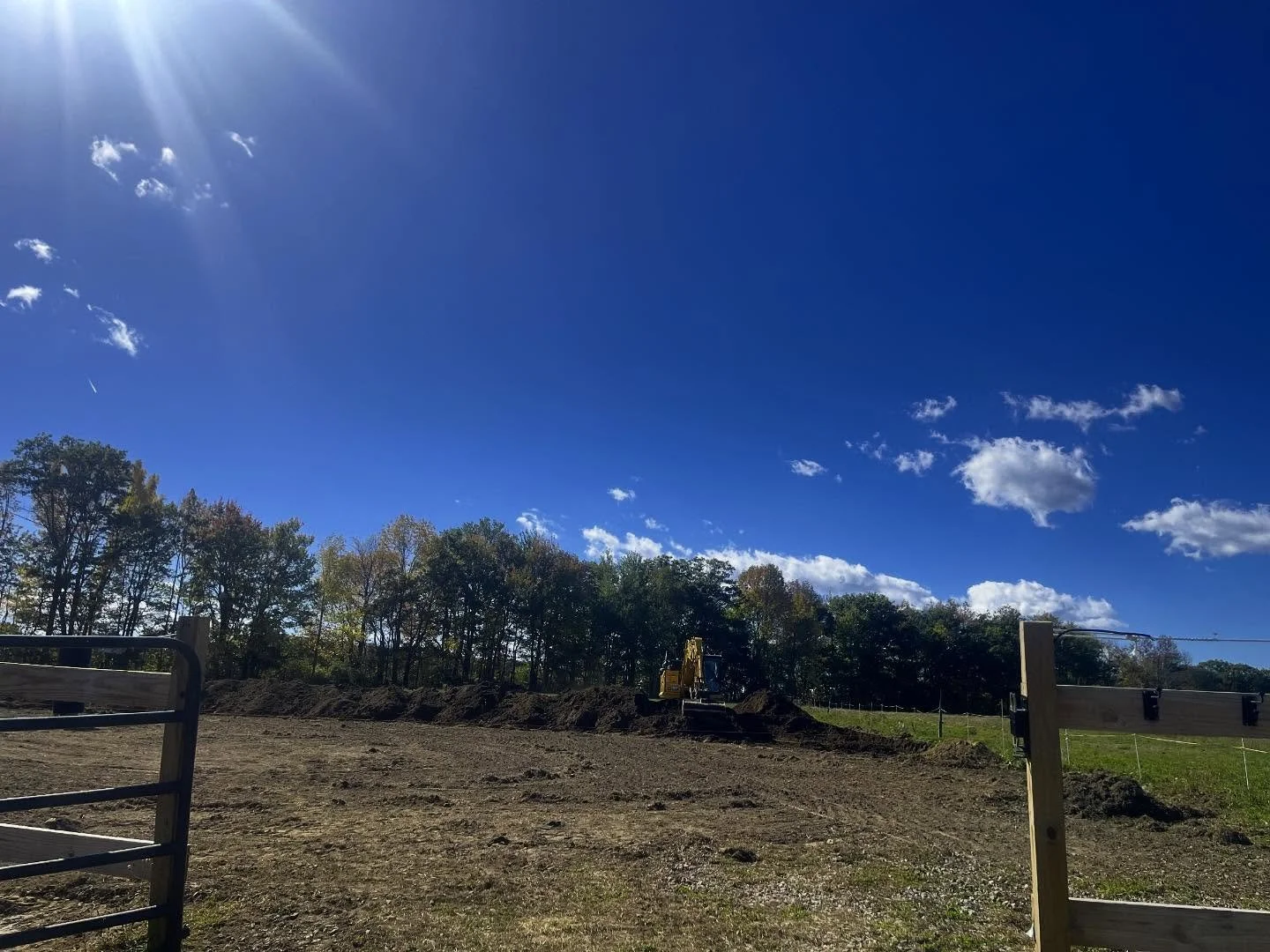 @mossyrocklandscaping working on some in field drainage around what will be our dry lot!