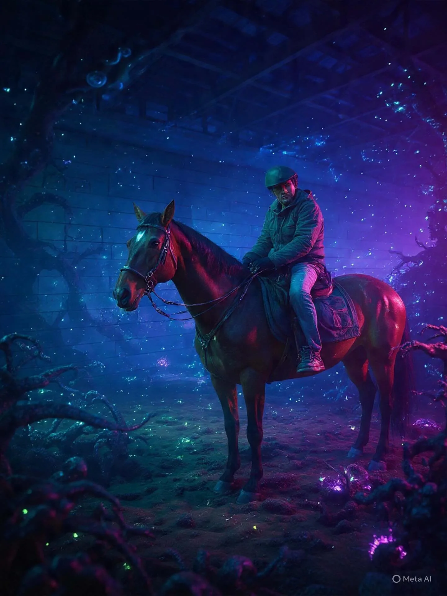 It&rsquo;s always a party with Dave(my dad). Today was the first time in 35 years that he rode a horse. Here is how AI decided to edit the photo. They are too good not to post.