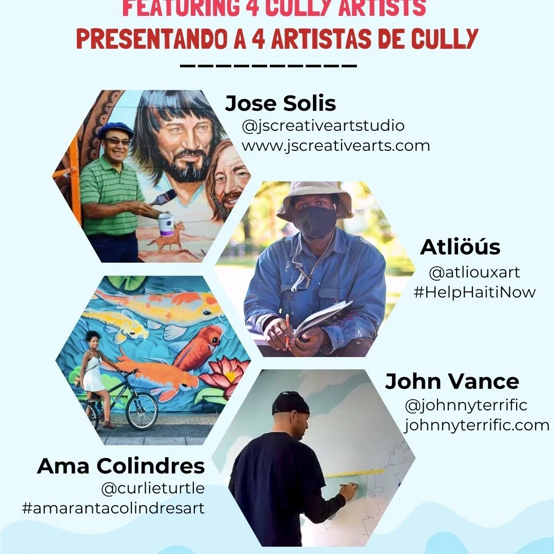 Welcoming Cully Youth and their families THIS Saturday for this awesome event!!!

****
Featuring four multicultural, professional muralists to work with kids to develop their ideas in chalk (to later be painted in Sept.)

Thank you for bringing your 
