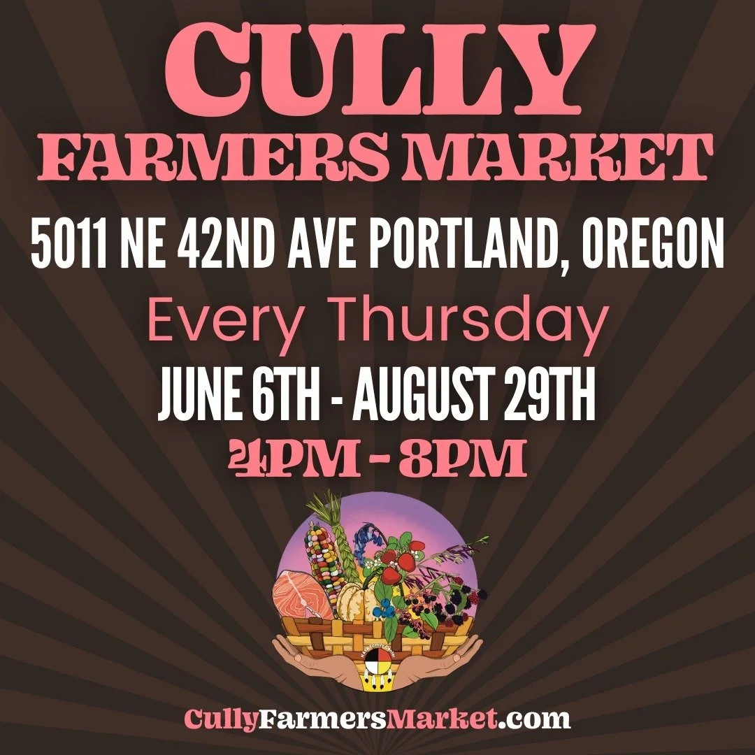 2 Great Cully Events coming up!
====
The Cully Farmers Market is starting back up THIS Thursday, 4pm - 8pm.
5011 NE 42nd Avenue
Come out and support our small business vendors! The Cully Farmers Market runs from June 6th - August 29th (except July 4t