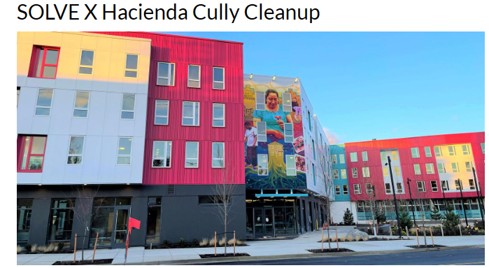 SOLVE X Hacienda Cully Cleanup Thursday, October 9, 2025 From 2:00 PM - 4:00