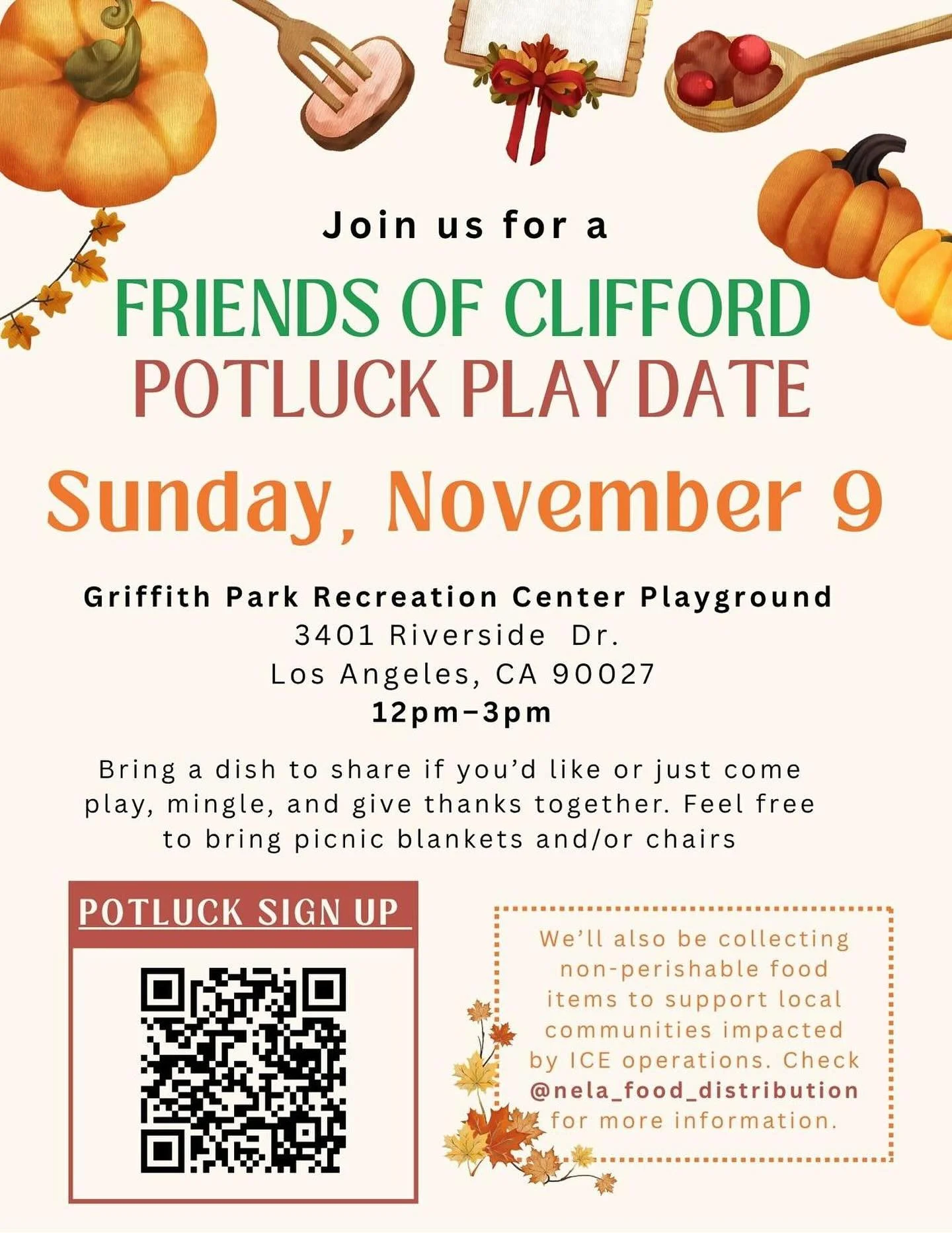 Come hangout with us this Sunday! 🍂🍱🥘