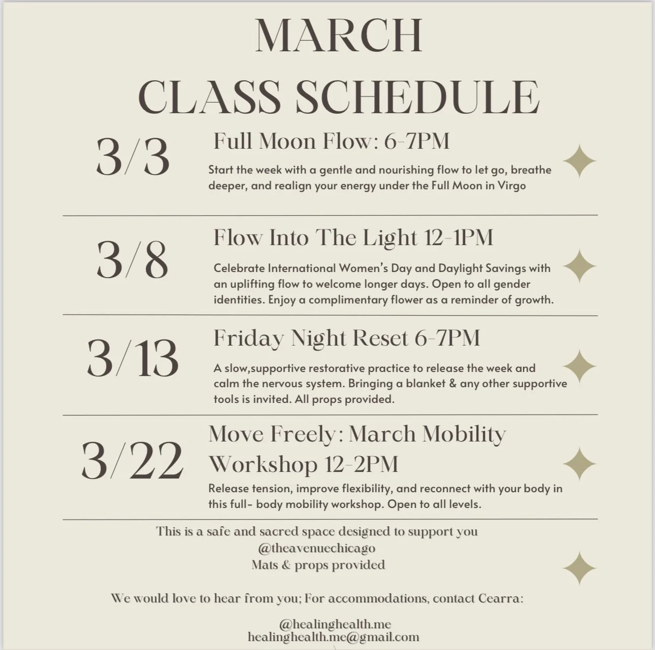 3/13 Friday Night Reset 6-7PM