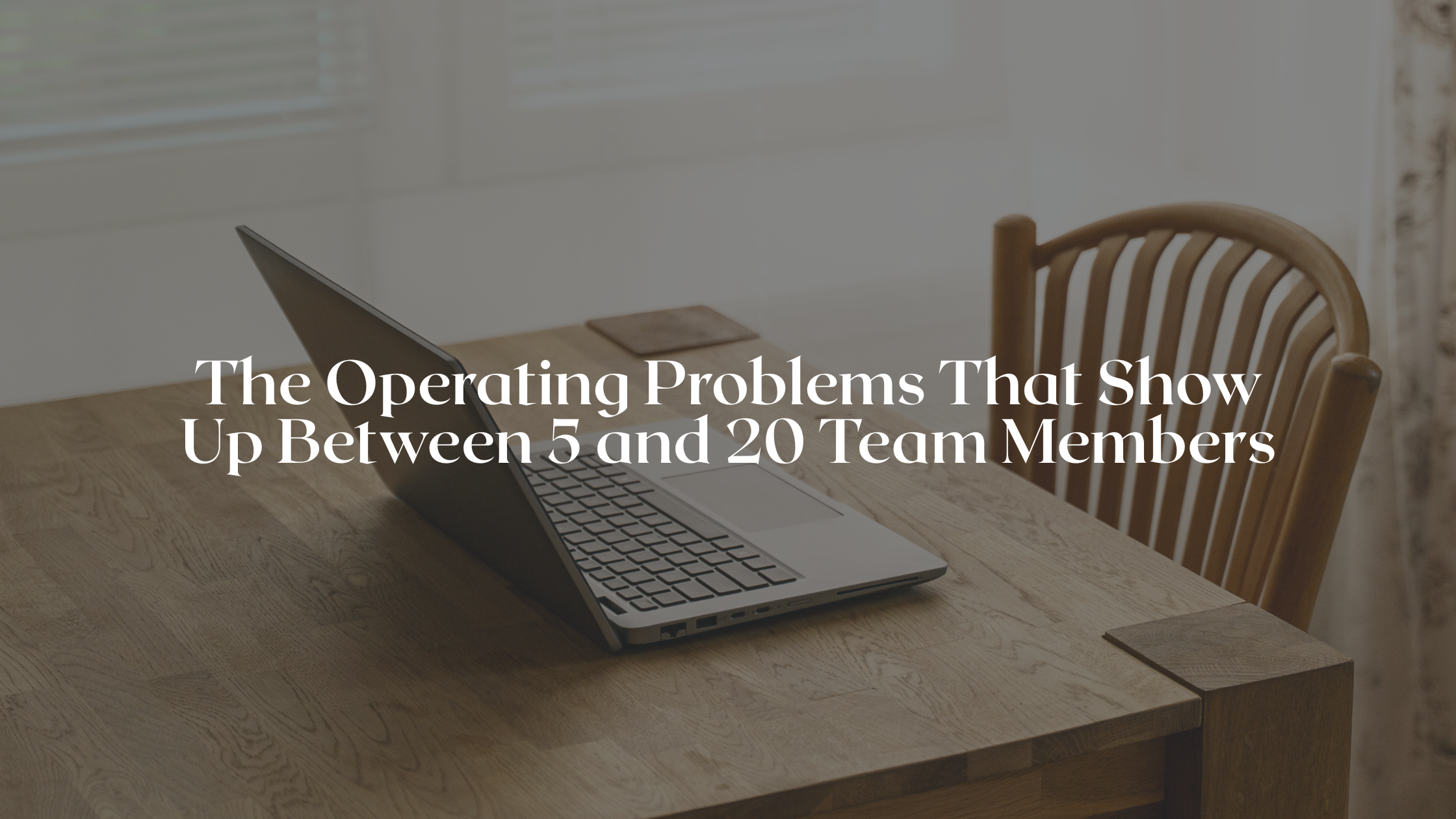 The Operating Problems That Show Up Between 5 and 20 Team Members