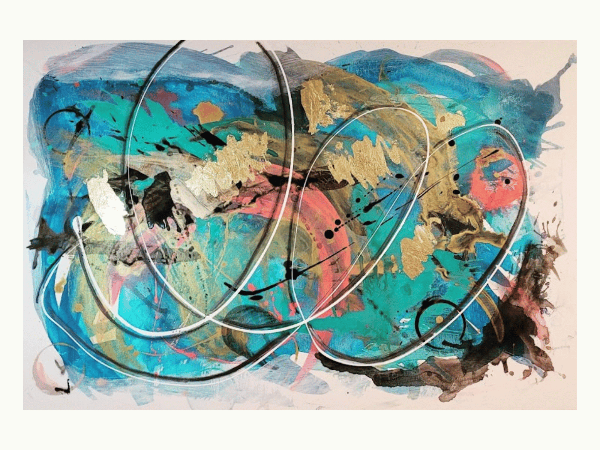 Vibrant · Acrylic on canvas · 90cm x 60cm · SOLD