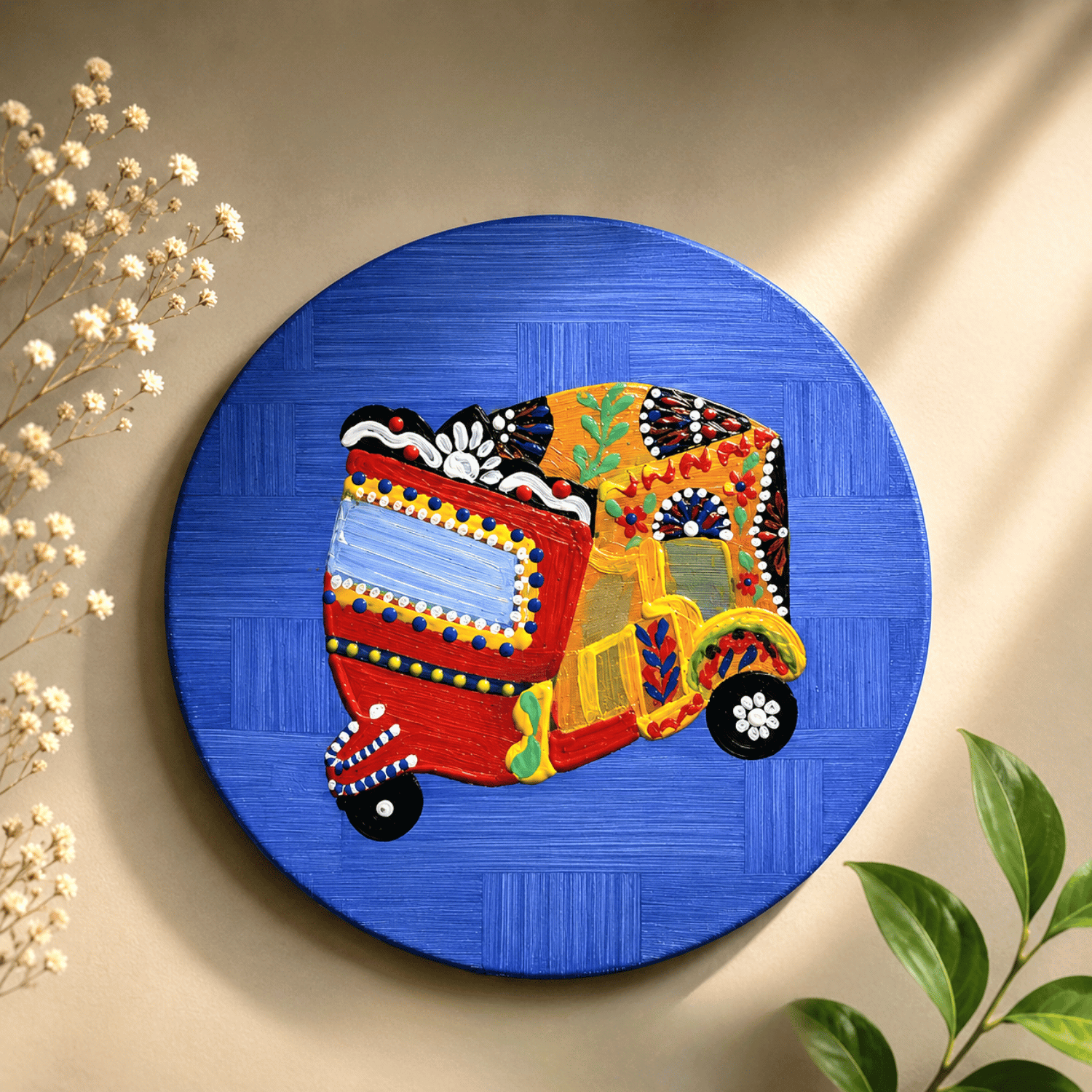 Hand-Painted Tea Coaster Set