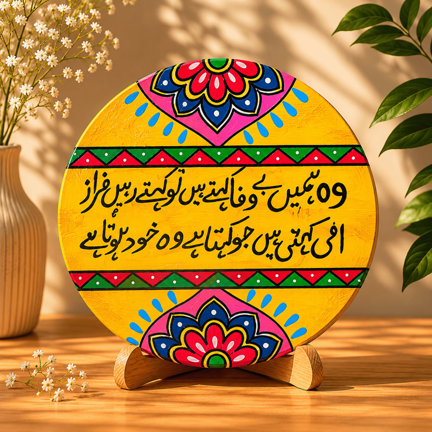Hand-Painted Tea Coaster Set