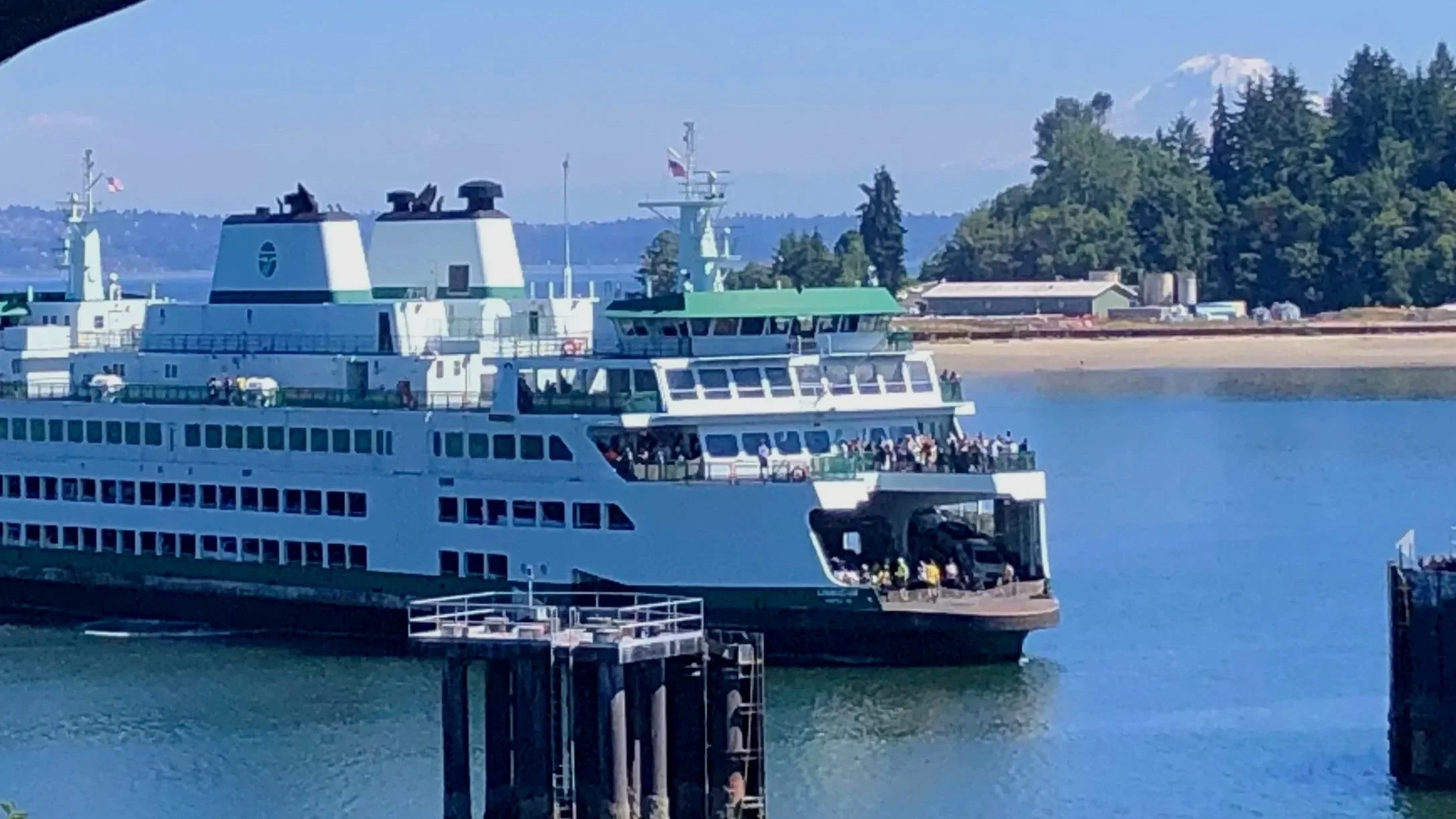 Ferry arriving at Eagle Harbor, Bainbridge Island