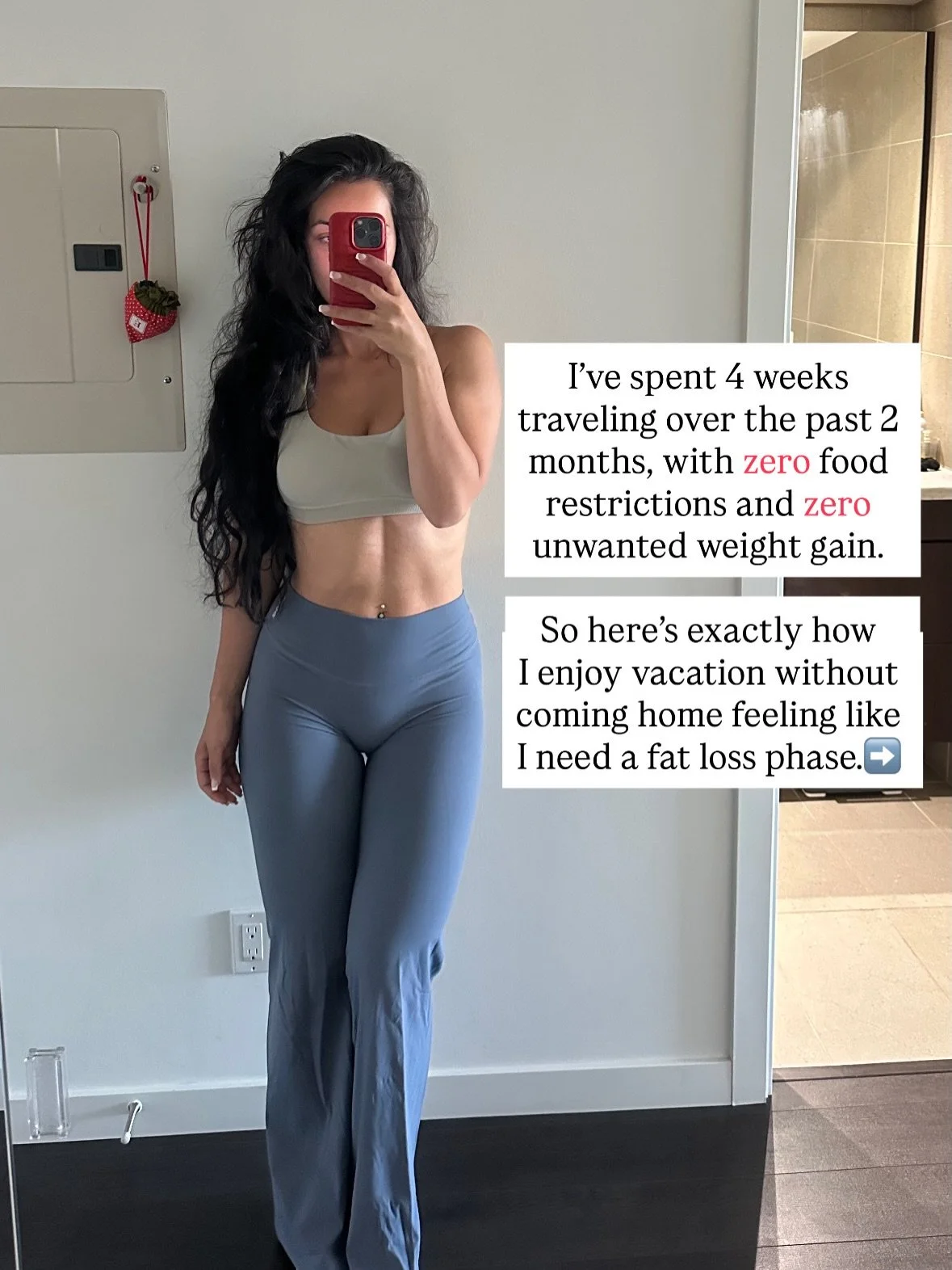 Ever come home from a vacation having gained 5-7 lbs and now feeling like you need to start a diet? Yeah that used to be me&hellip; EVERY TIME. 

But in the past year, I&rsquo;ve completely changed this. And I don&rsquo;t see a lot of people talking 