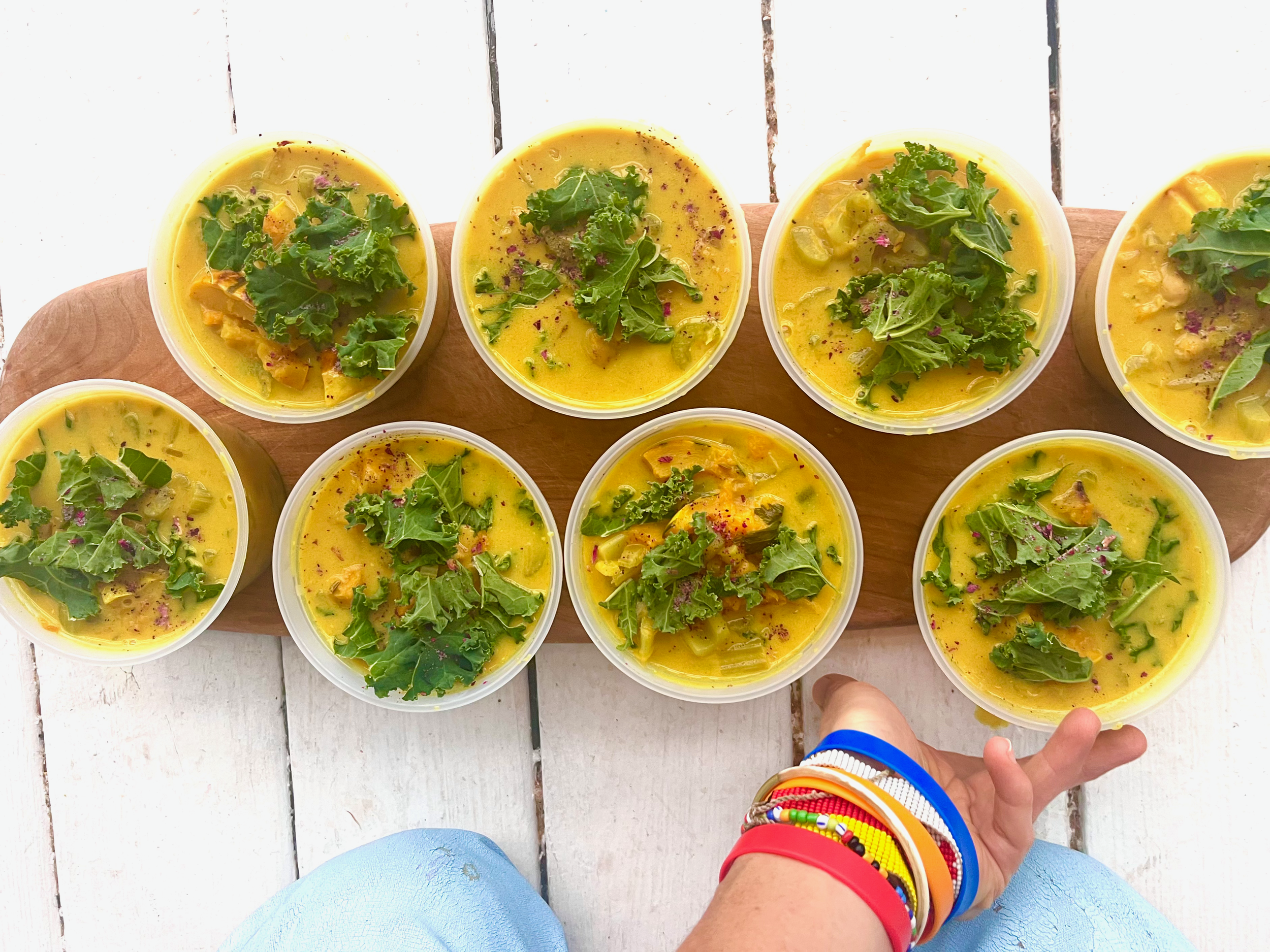 wilder spring greens & three-bean chili