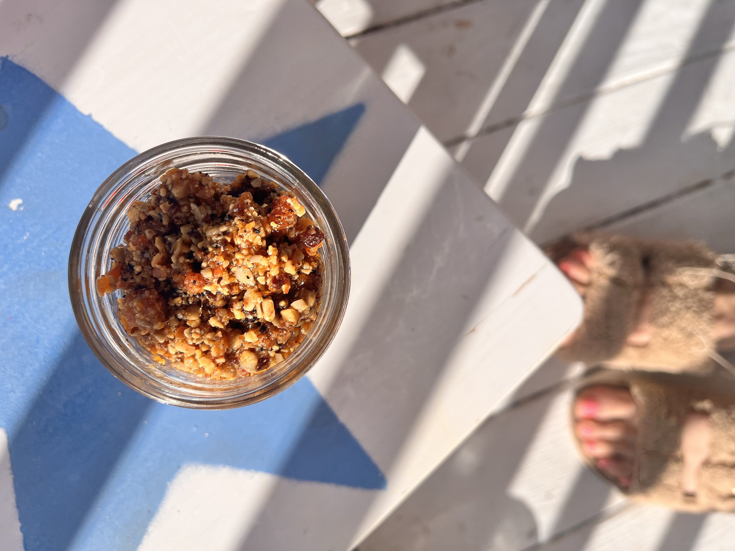 cherry & almond salsa macha