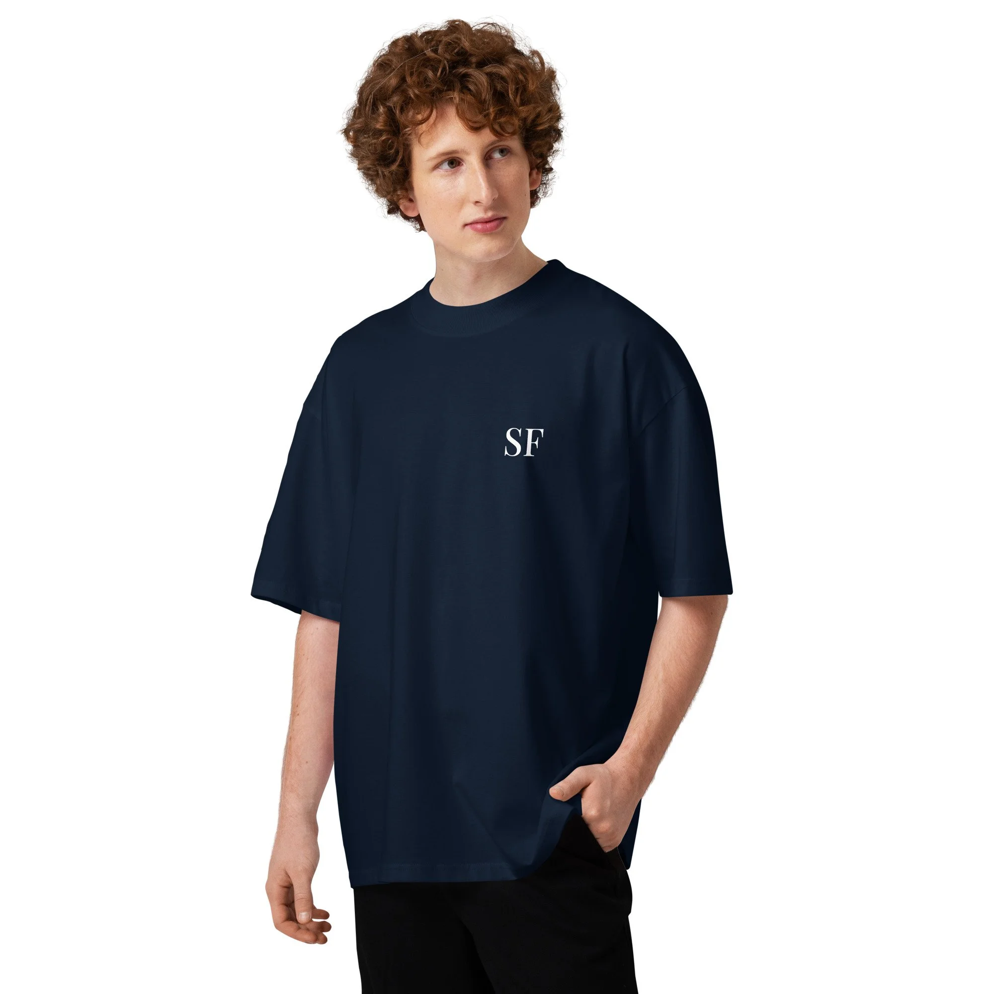 unisex-organic-oversized-high-neck-blaster-2.0-t-shirt-french-navy-front-6a80f5052aa7c.jpg