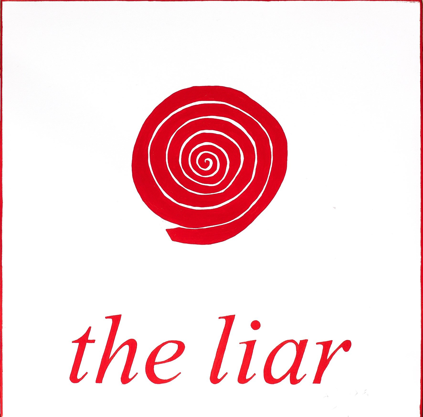 the liar -  acrylic on canvas (60x60 cm)