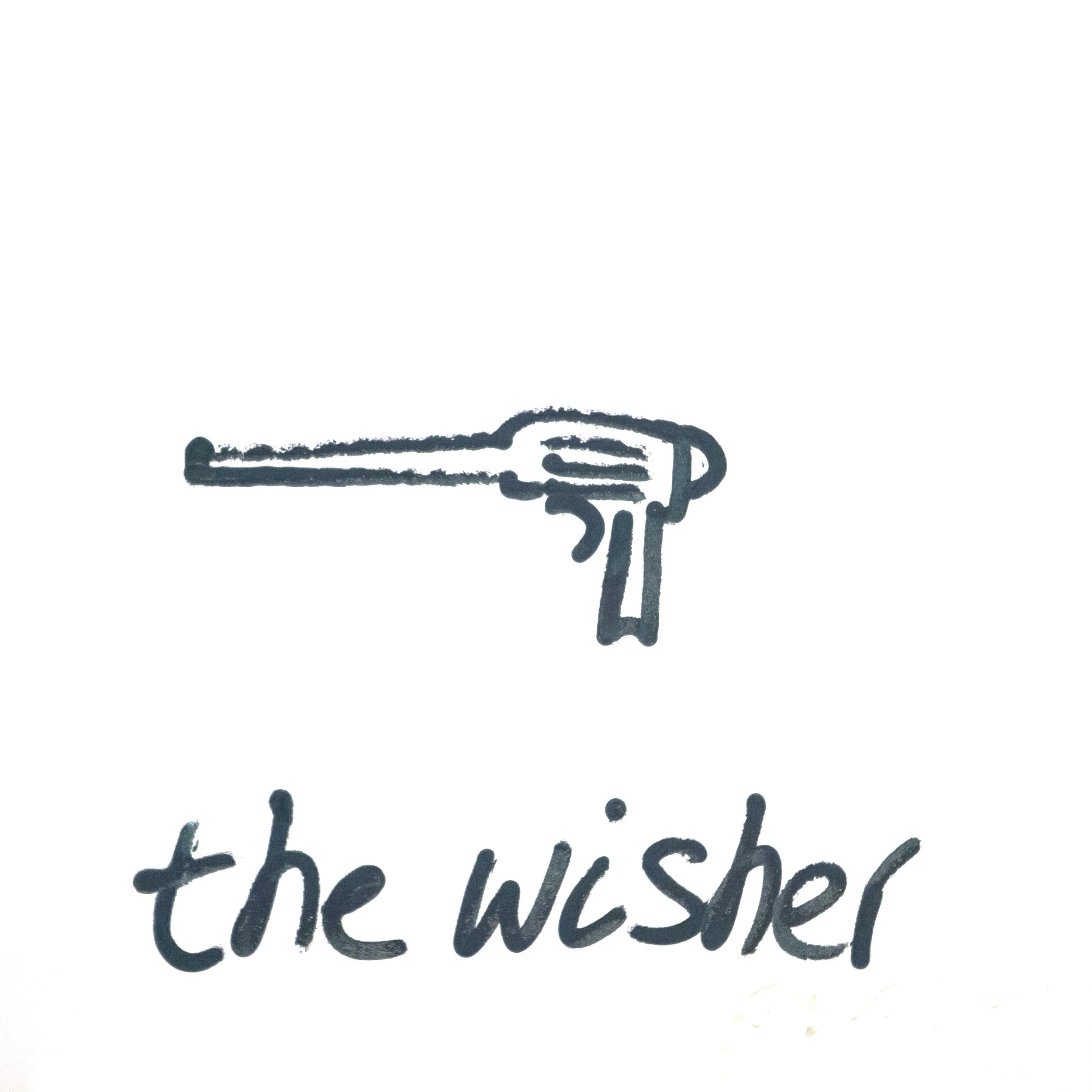 the wisher  - acrylic on canvas (60x60 cm)