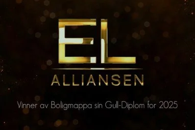 Vi vant Boligmappa sin Gull-Diplom for 2025
