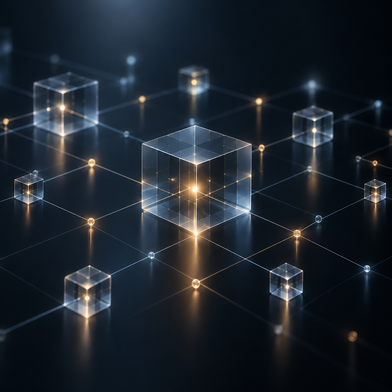 Abstract connected data network representing an enterprise data service