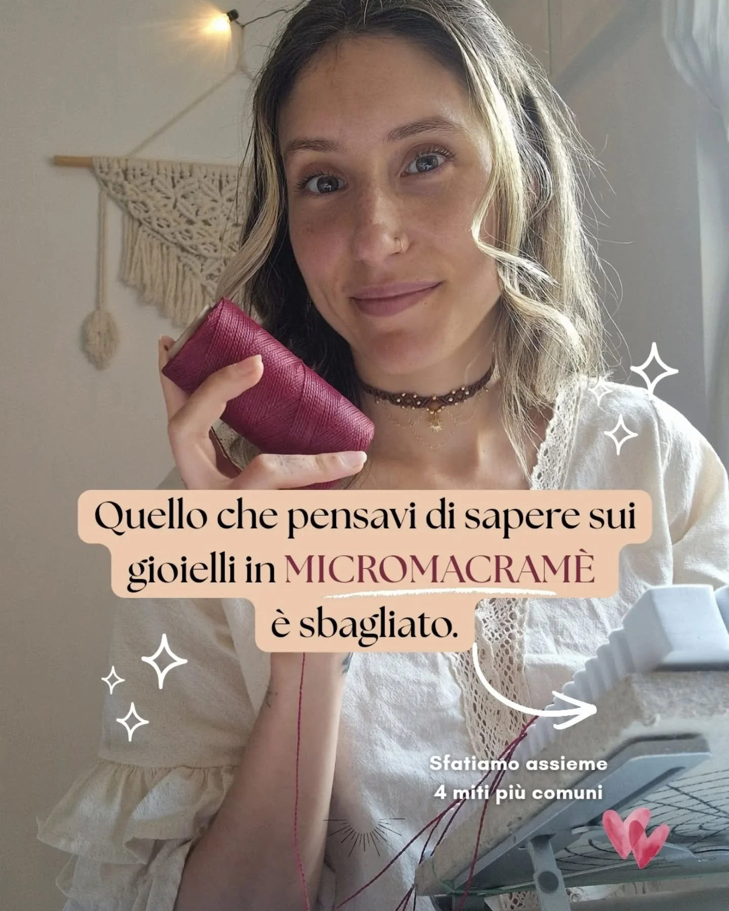 Sfatiamo 4 miti sul Micromacram&eacute; con i Gioielli Amuleto by Annabill Macram&eacute; ✨️ made in Italy 🇮🇹

#micromacram&eacute; #macramejewelry #macramenecklace #macramechoker #macrame