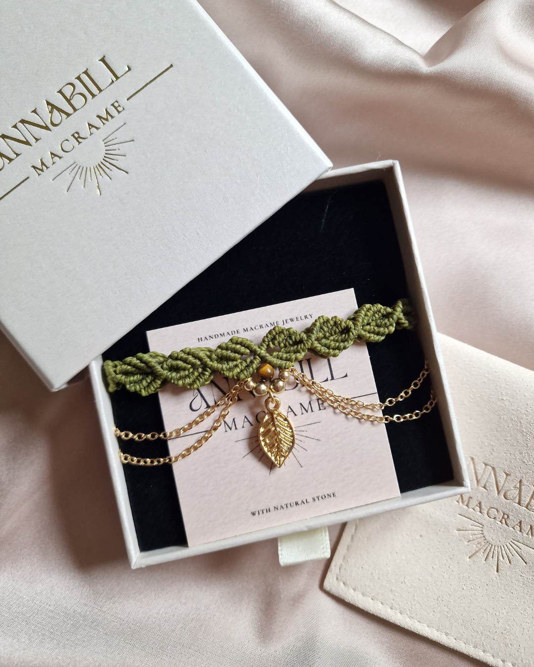 Collana Girocollo Foliage | Occhio di Tigre