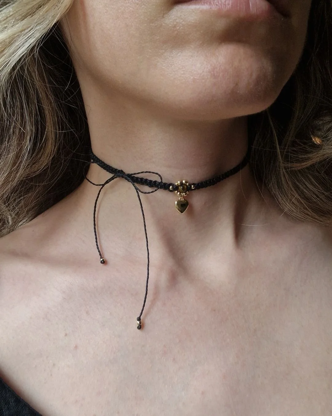Collana_Choker_Girocollo_artigianale_donna_gioielli_macrame_micromacramè_Chakra