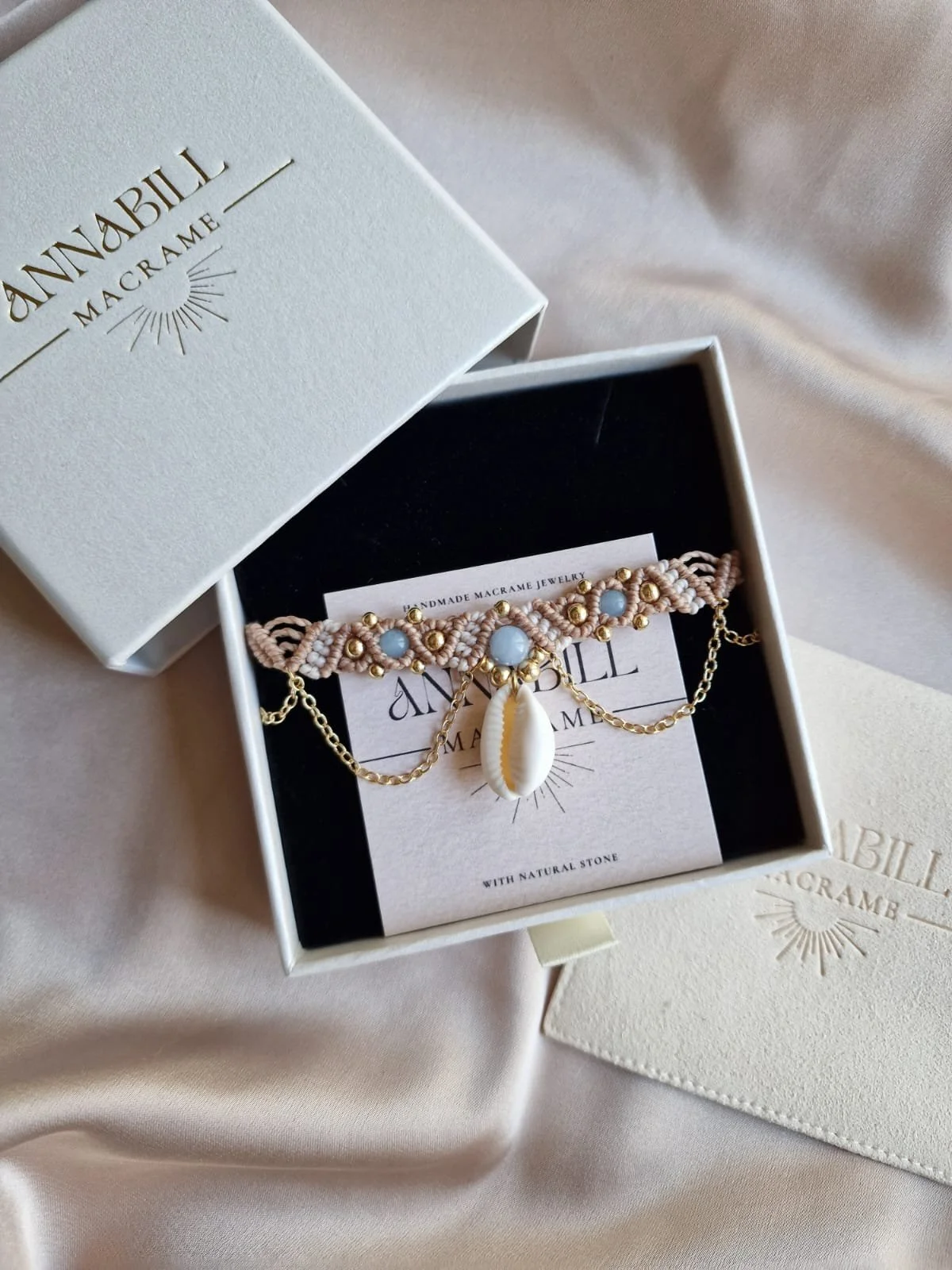 Collana Girocollo Shell | Acquamarina