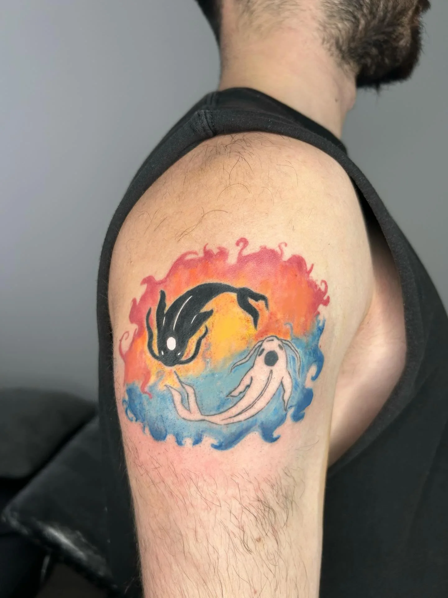 &lrm;אני לא מאמינה שזכיתי לעשות קעקוע של אווטאר 
מגשימה חלום ילדות ומקעקעת קעקוע בהשראת 
Tui and La and the agni Kai🎏🔥🐦&zwj;🔥