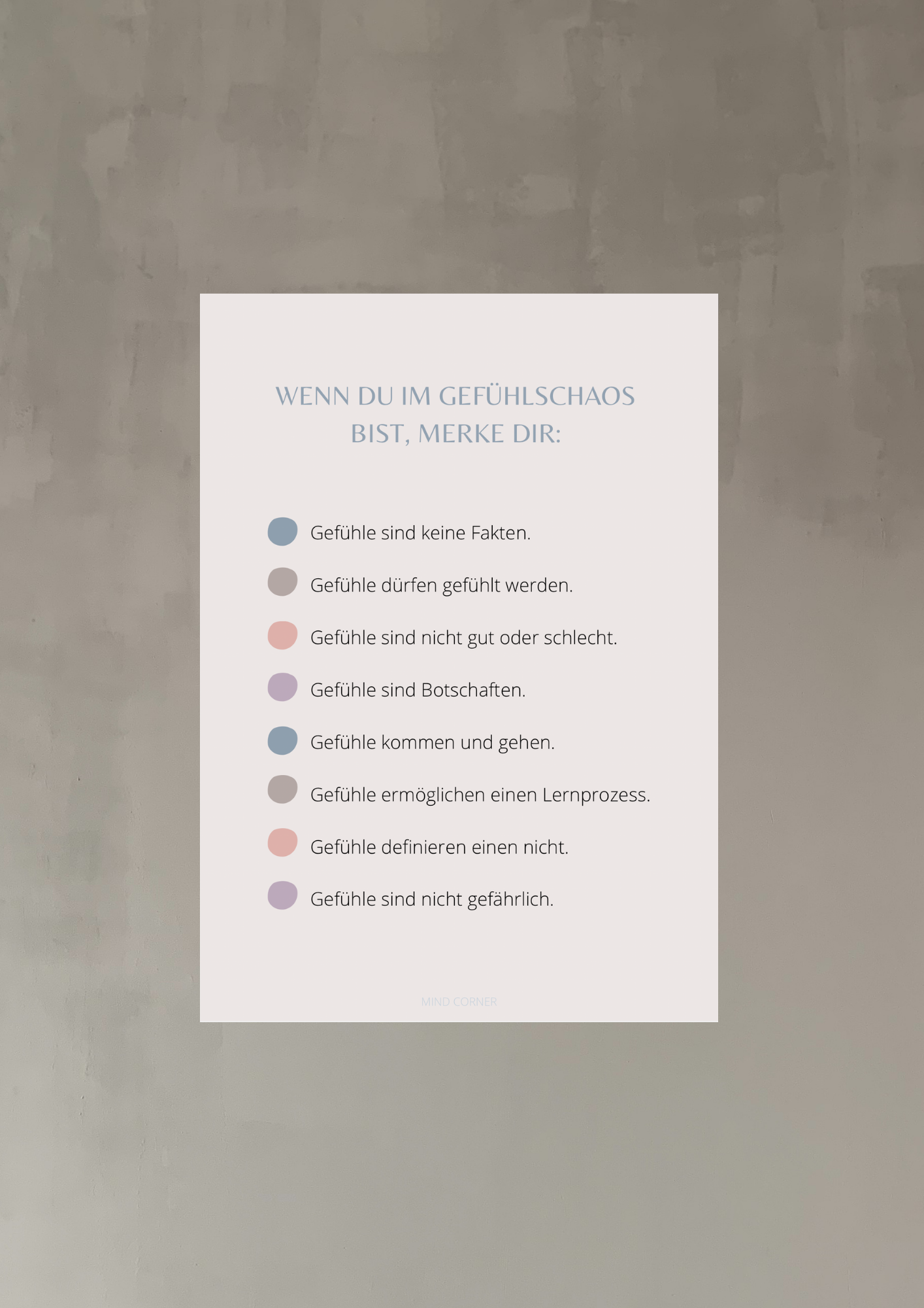 Poster: Wenn du im Gefühlschaos bist...