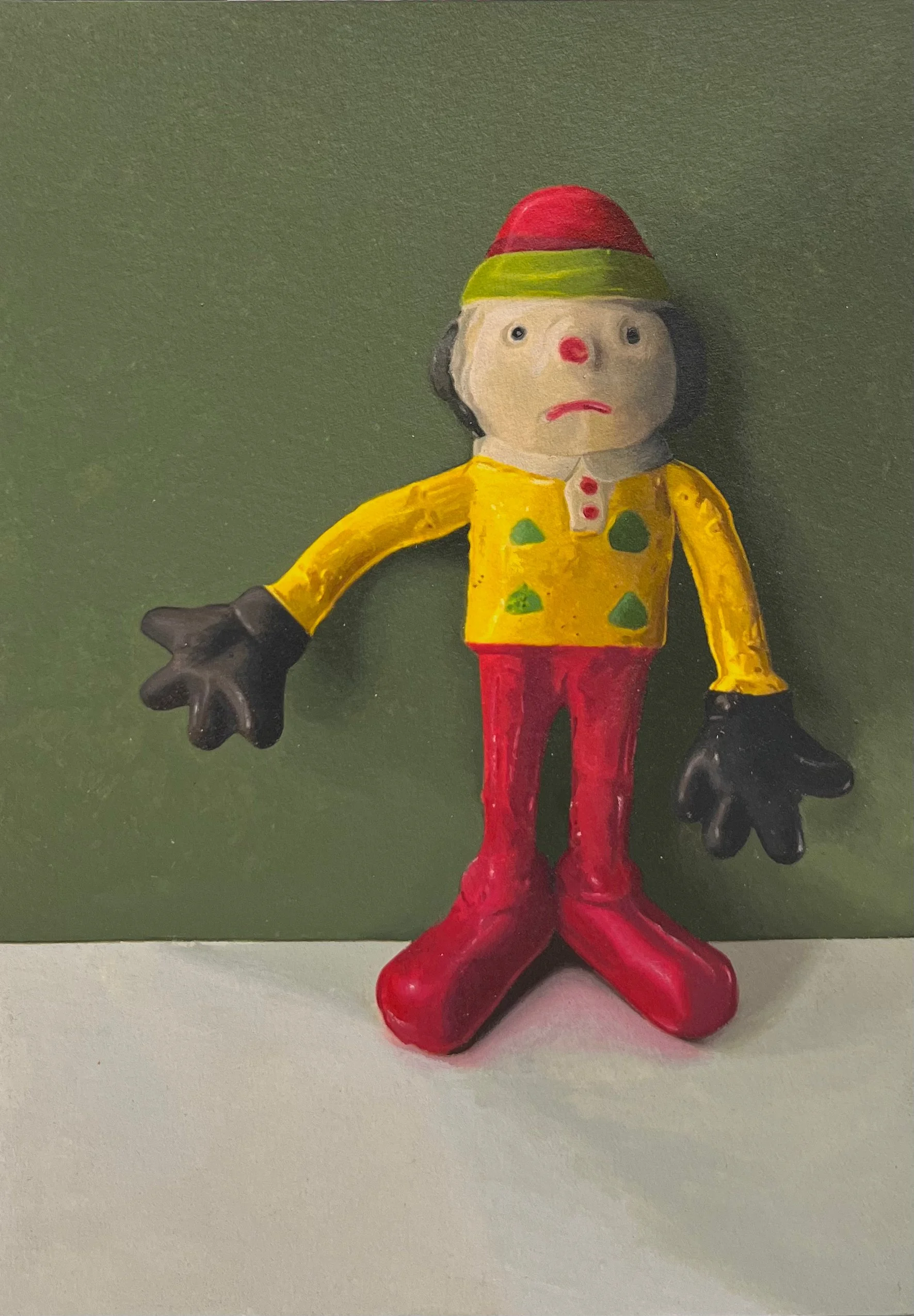 "In the name of the Wee Mannie"
Acrylic on paper  21 x 15cm