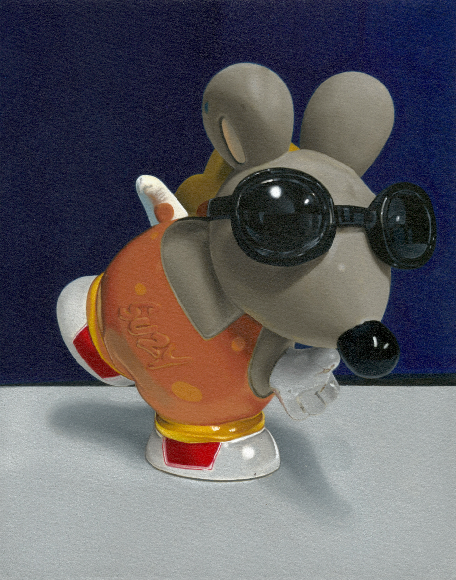 Sunshine Superman, 2025. Acrylic on Paper on Di-bond,
24 x 19cm.