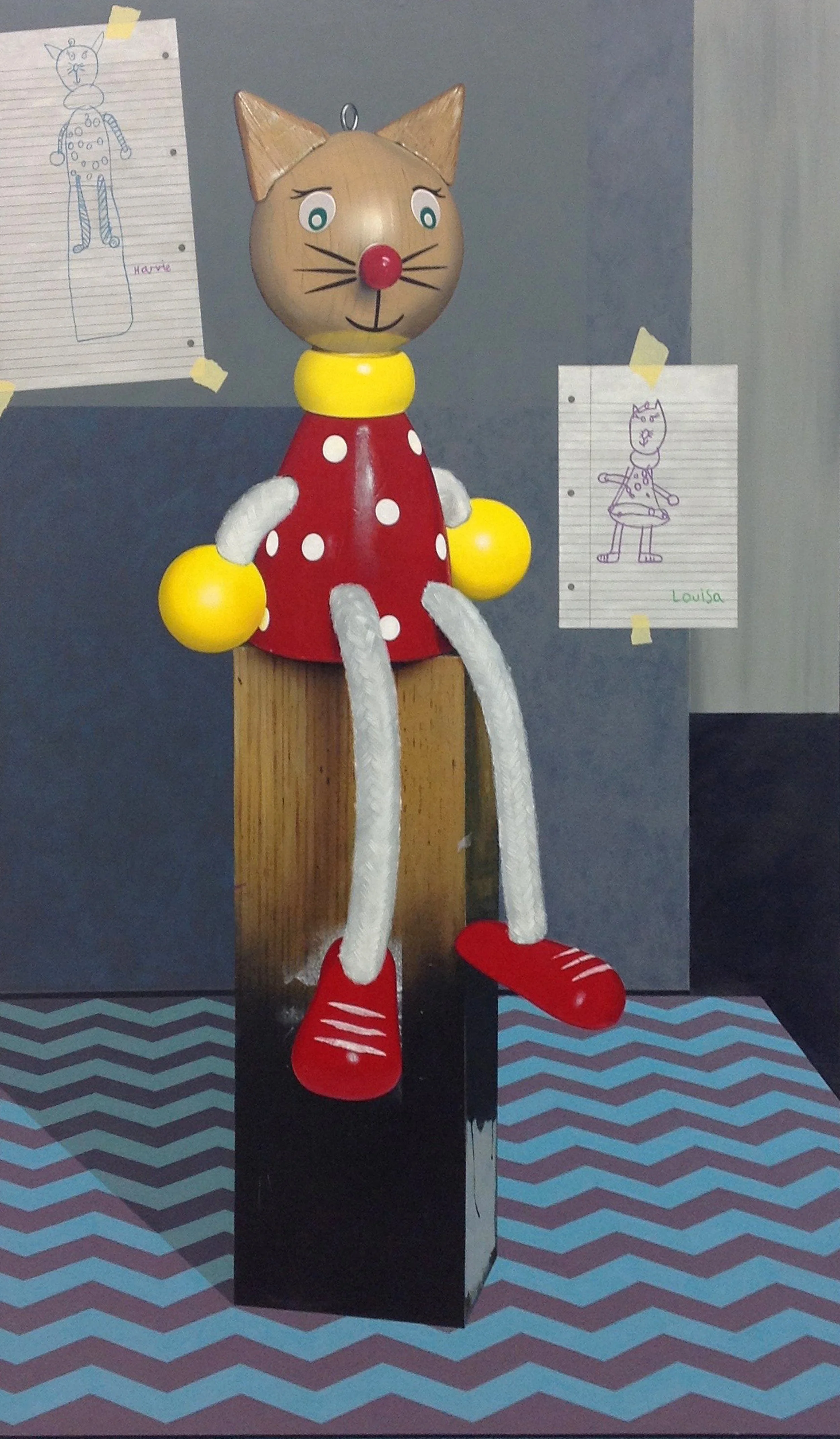 "New Life Model" Acrylic on panel, 
