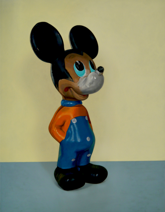Oh Mickey, 2024. 
Acrylic on Paper on Di-bond,
77 x 61cm.