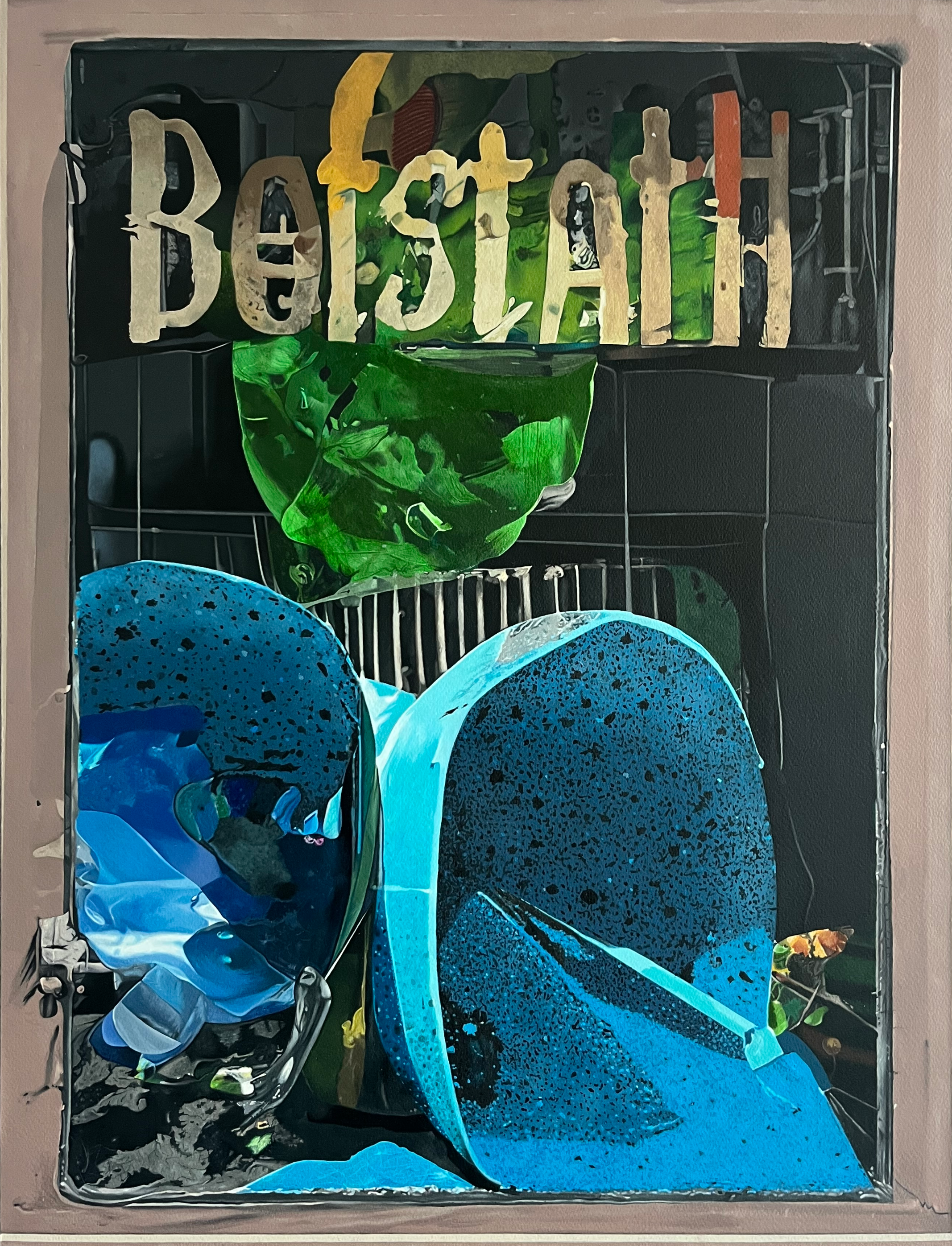 "Bofstath" Acrylic on paper, 86 x 69cm