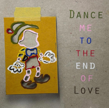Dance Me to the End of Love, 2024. 
Acrylic on Card on Di-bond,
20 x 20cm.