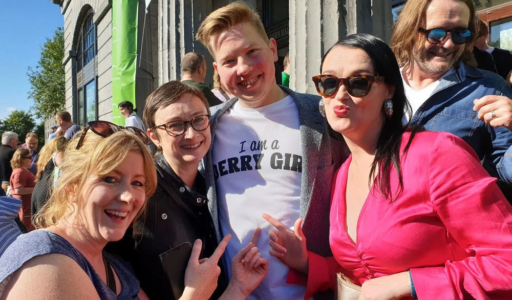 l-r Tess McGowan, Louise Gallagher, Will Fitzgerald, Bronagh Gallagher