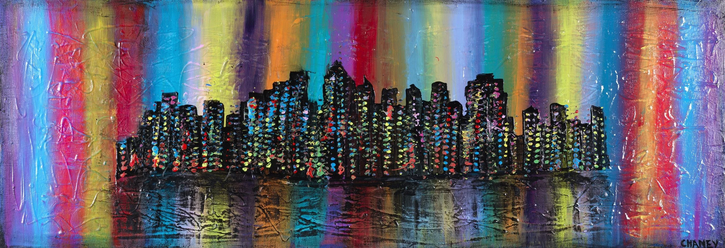 City Borealis, 12x36, $200