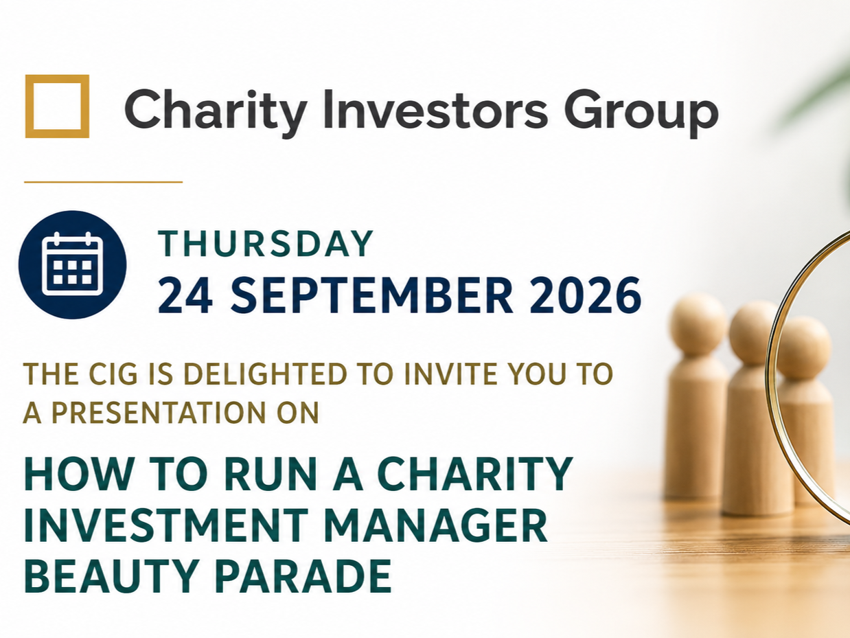 How to run a charity investment manager beauty parade