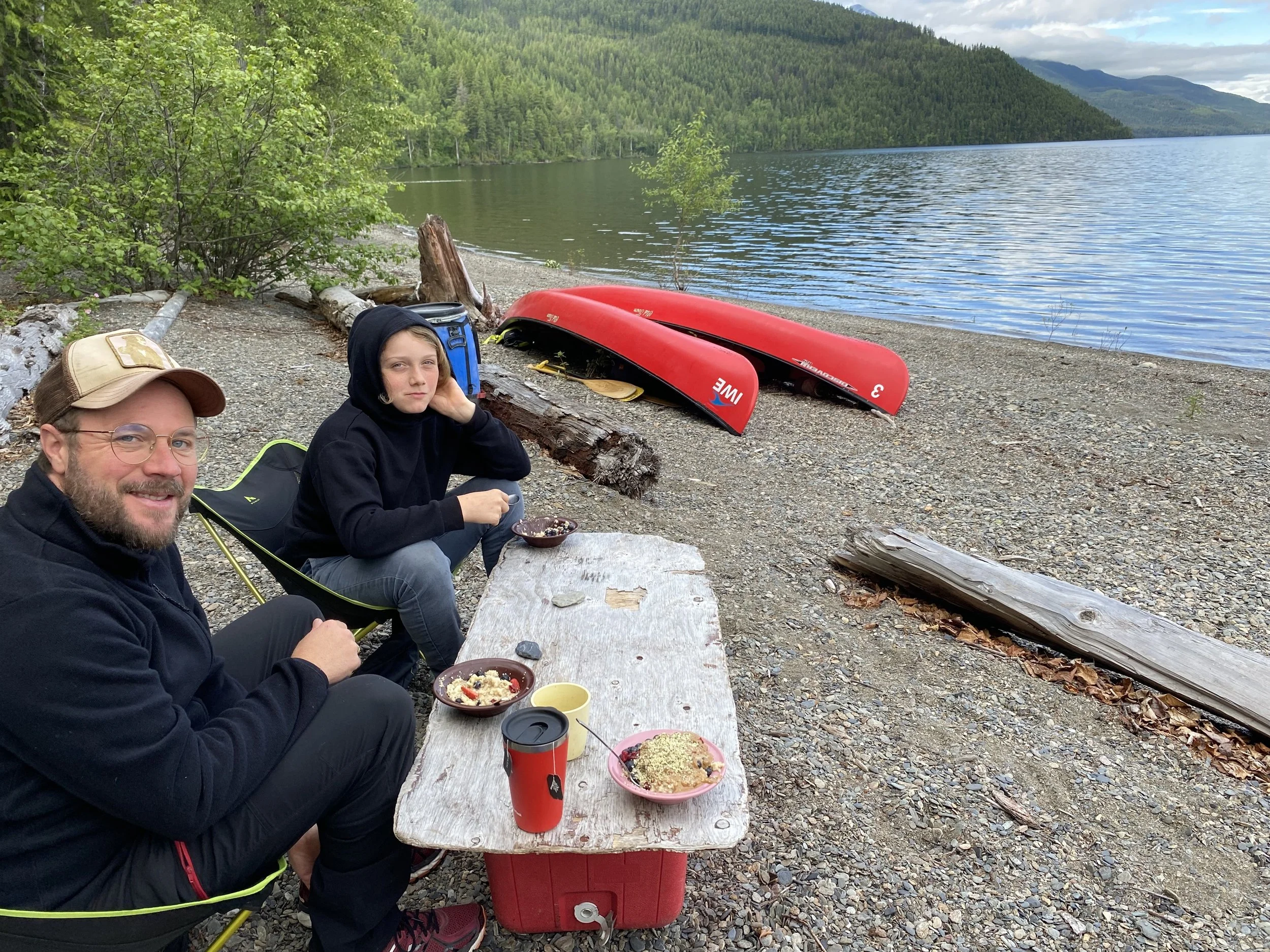 Dinner on Mahood Lake Beach