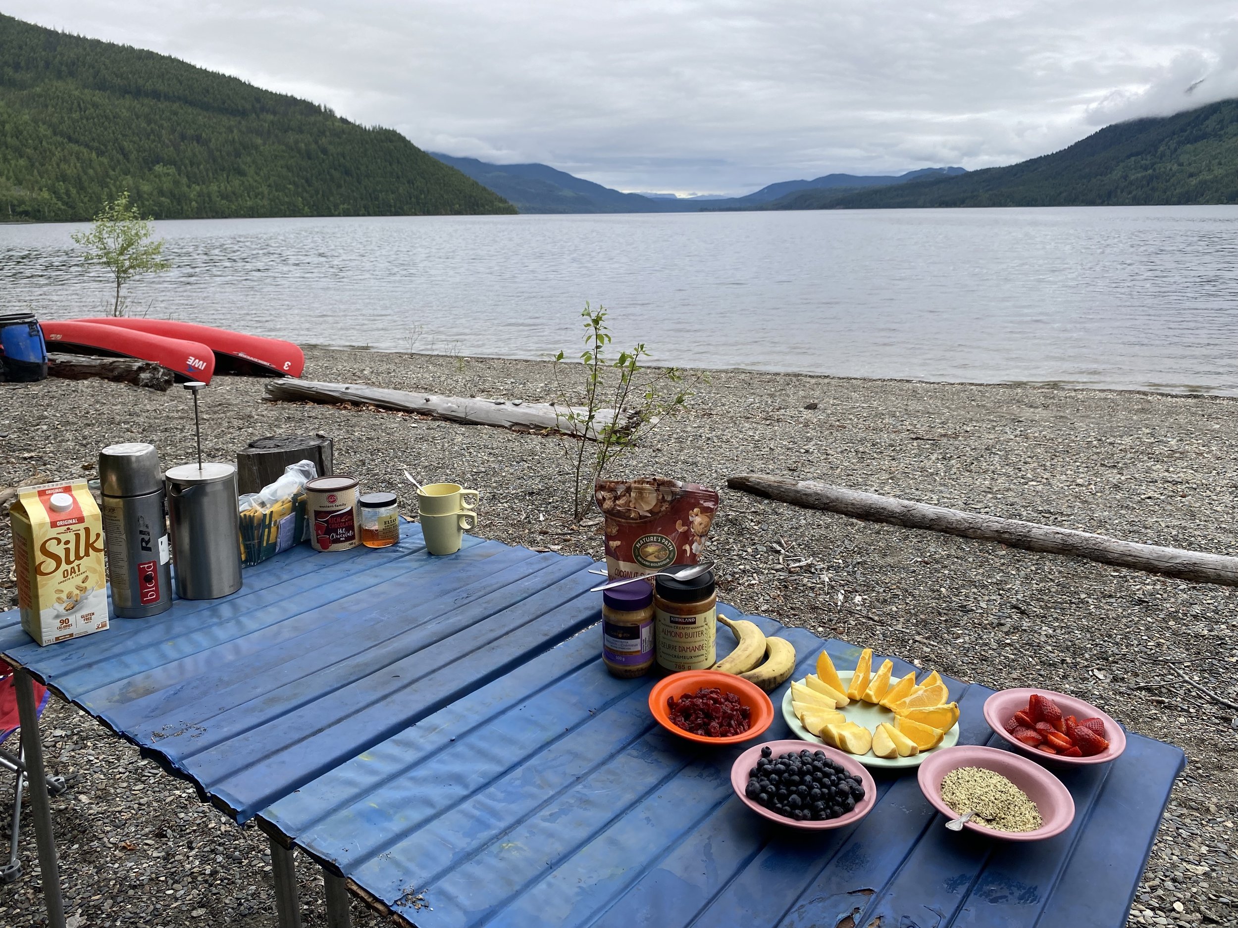 Eat well in on Mahood Lake near Clearwater