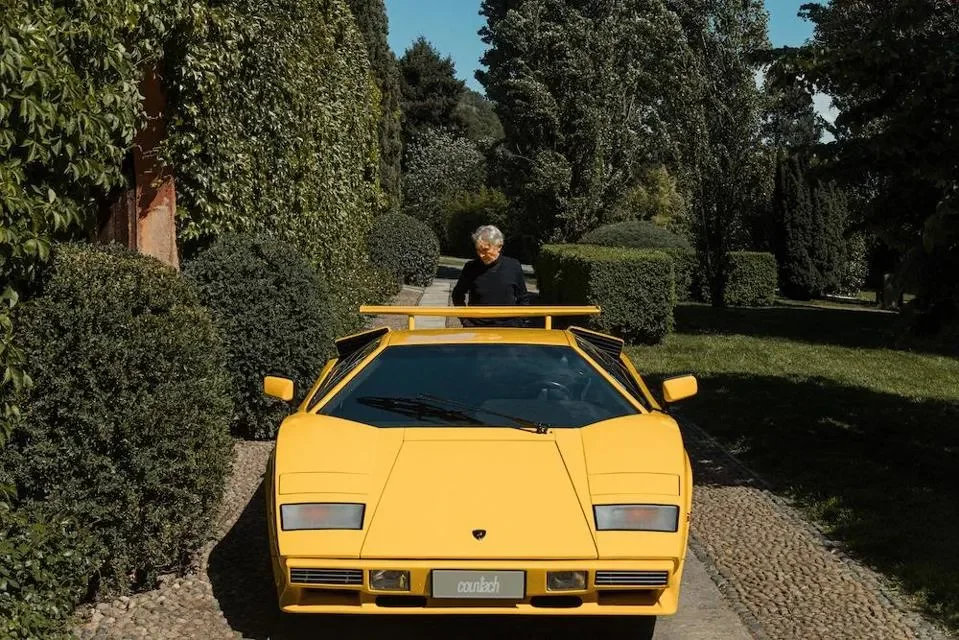 Marcello Gandini with Lamborghini Countach LP 400 S