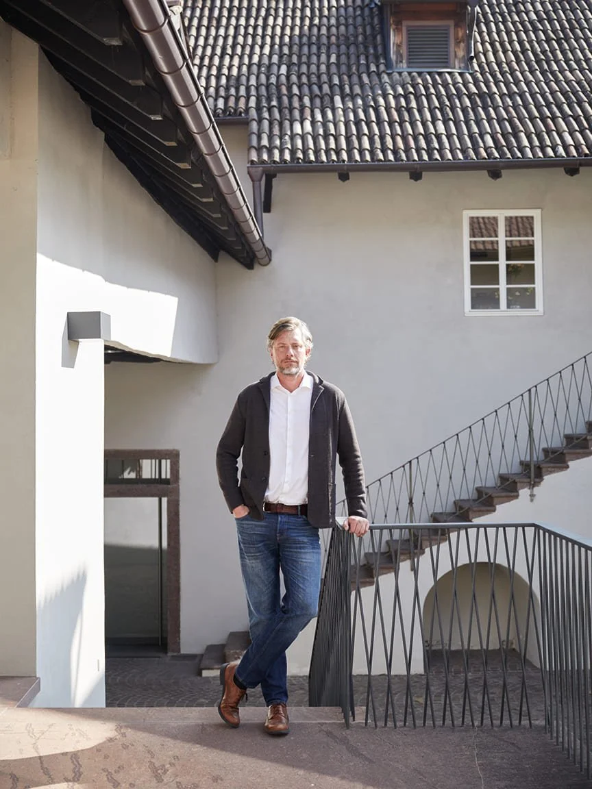 Oscar Lorandi, the chair of Cantina Girlan.  Photography ©Helen Cathcart, Spinach