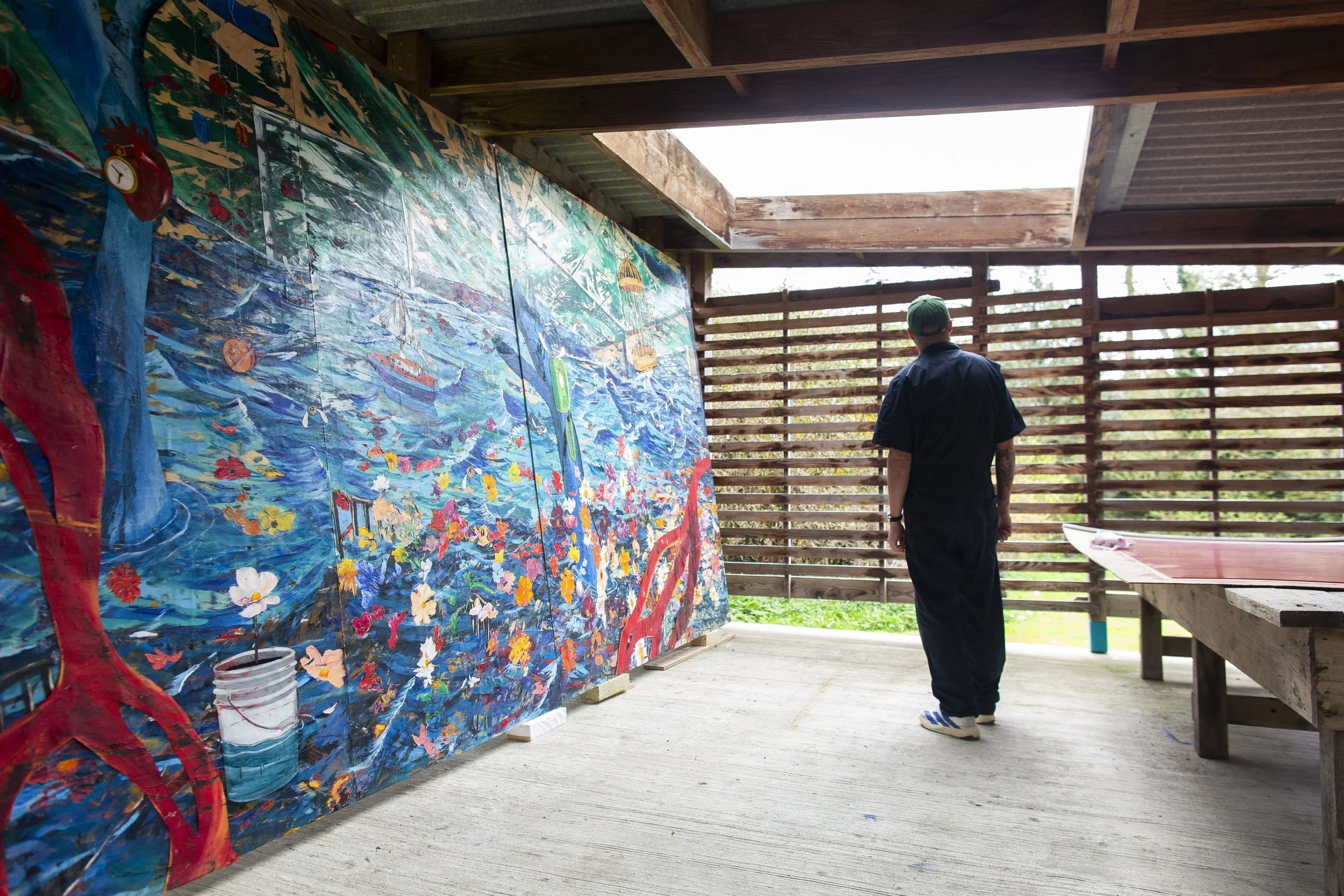 Angel Otero at the Hauser & Wirth Somerset residency