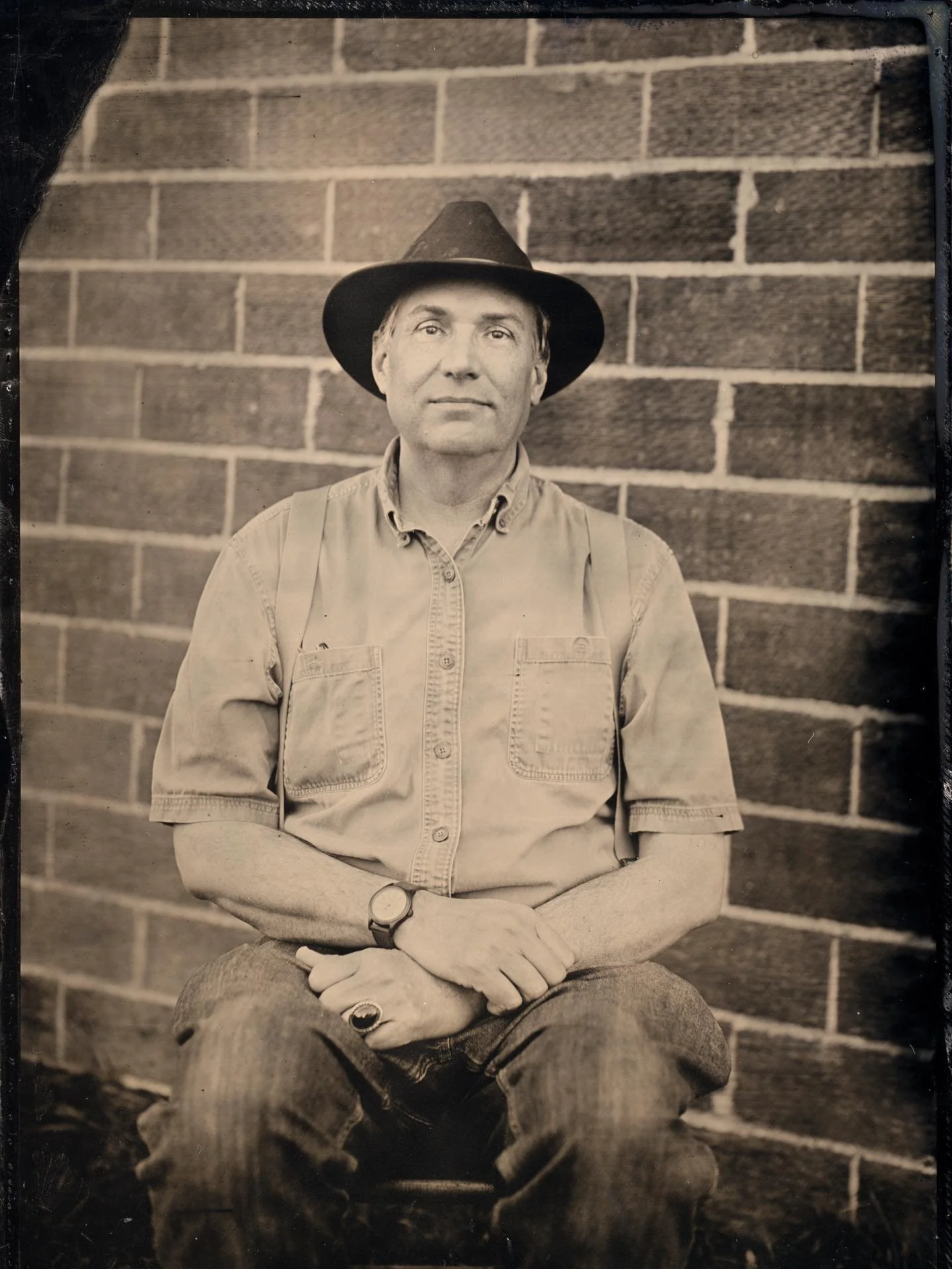 Shannon at Driftless Books and Music in Viroqua, Wisconsin

5x7 plate size
Natural light tintype 

#wetplatecollodion #tintype #ferrotype #tintypephotography #largeformatphotography #alternativeprocessphotography #naturallighttintype #milwaukeephotog